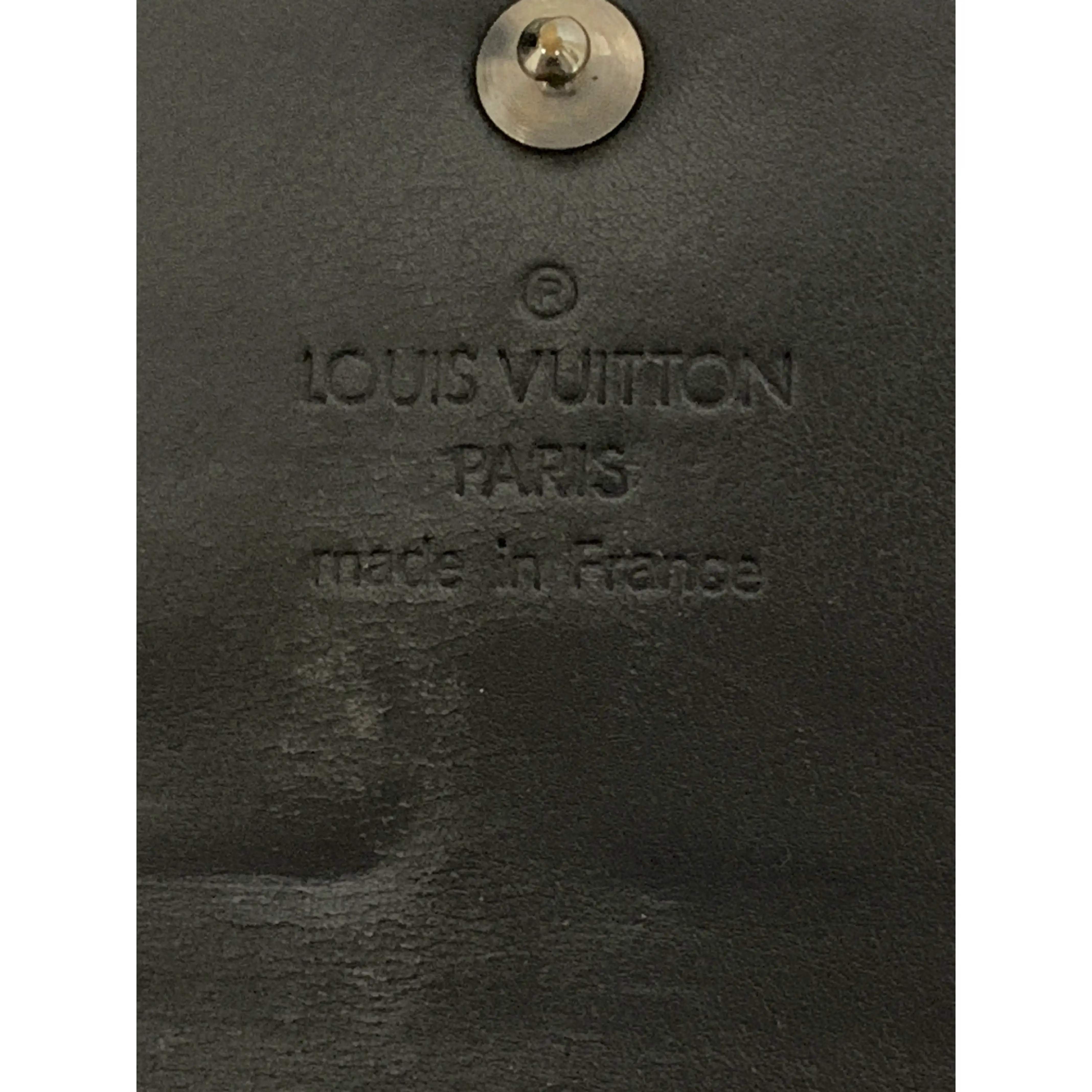 #LOUIS VUITTON/POCHETTE PORTE MONNAIE CREDIT_MONOGRAM MAT/Long Wallet/BLK/Leather/M65172