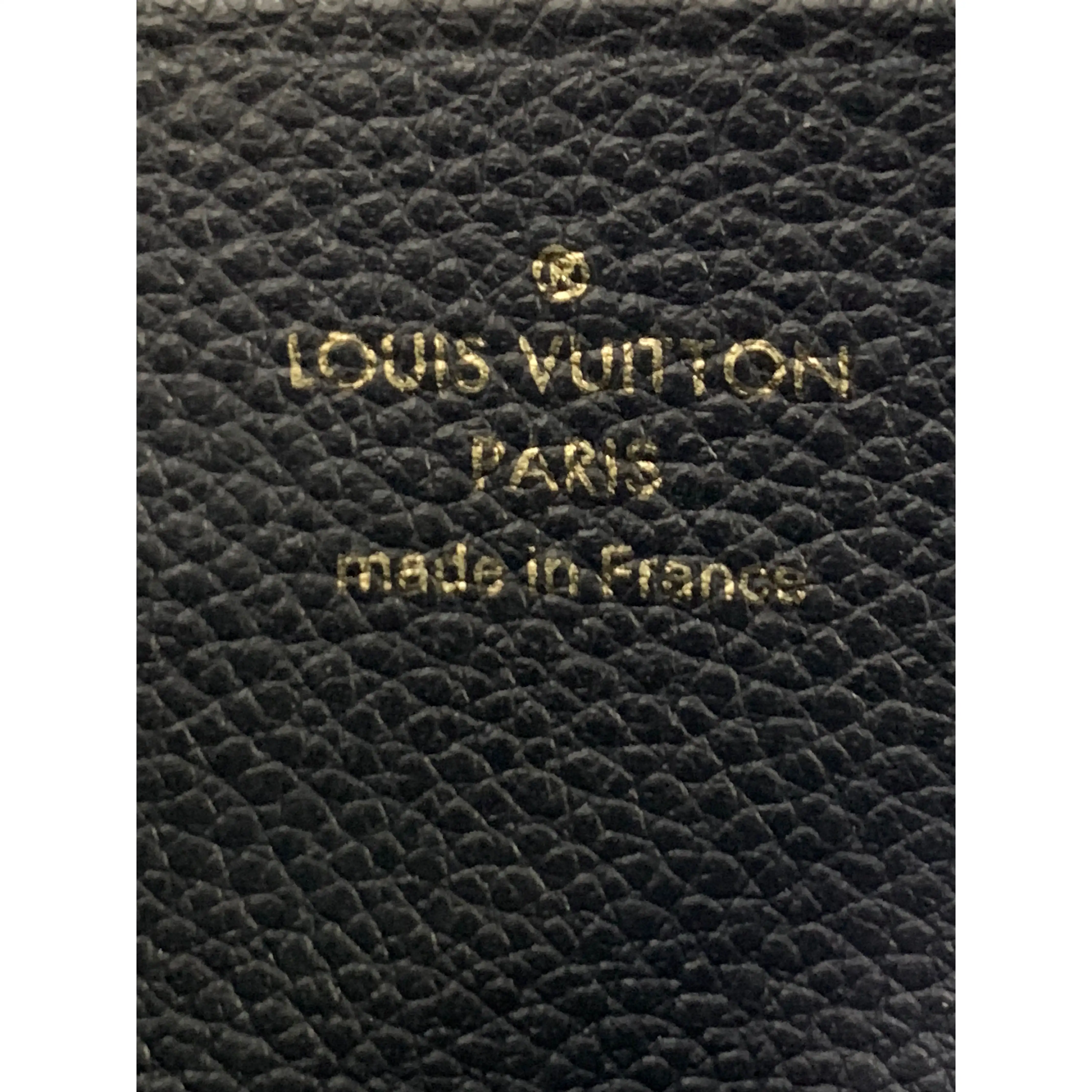 #LOUIS VUITTON/PORTEFEUILLE CLEMENCE_MONOGRAM EMPREINTE/Long Wallet/BLK/Leather/M60171