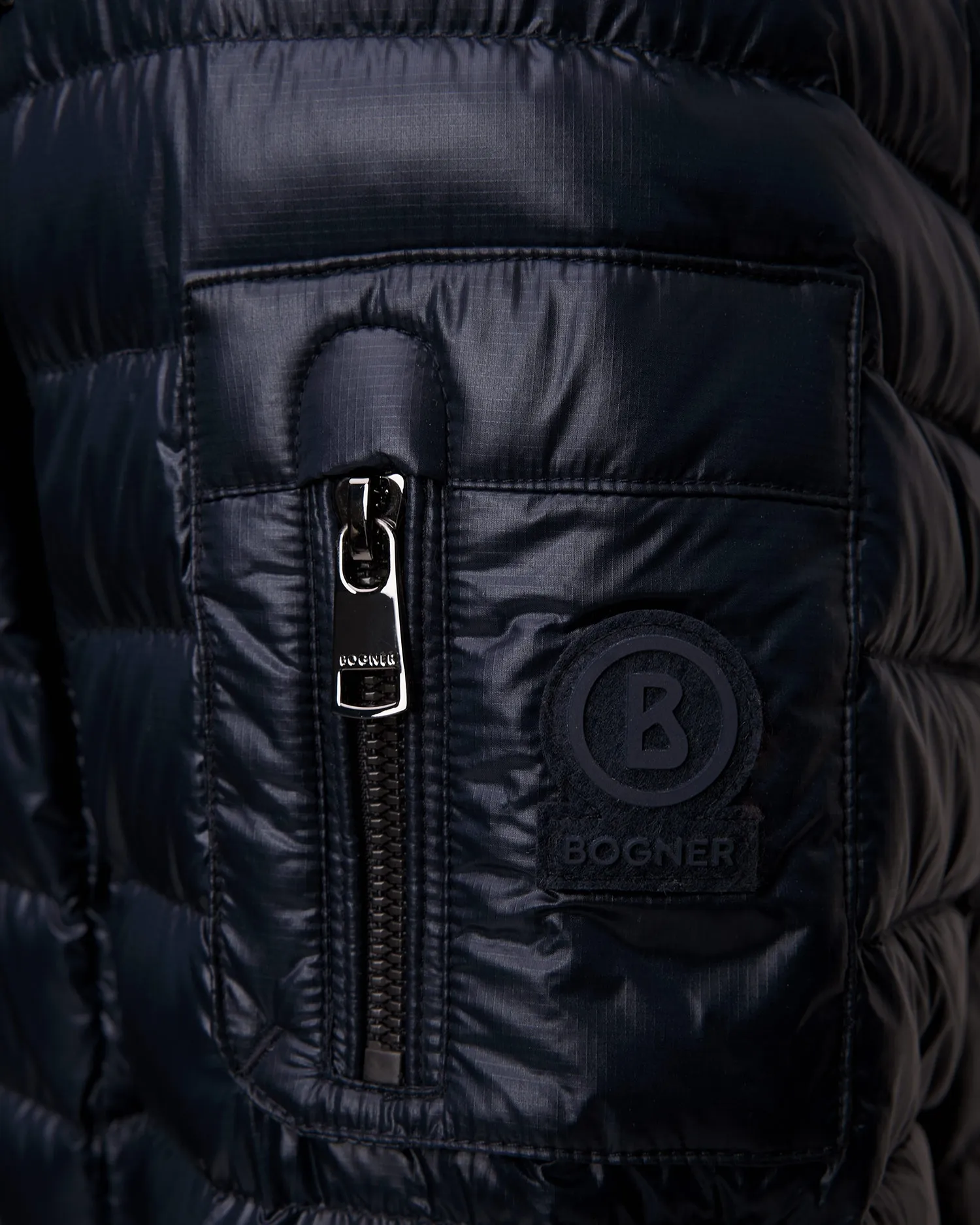 Men's navy blue quilted down jacket BOGNER Loke-D 38077261-464