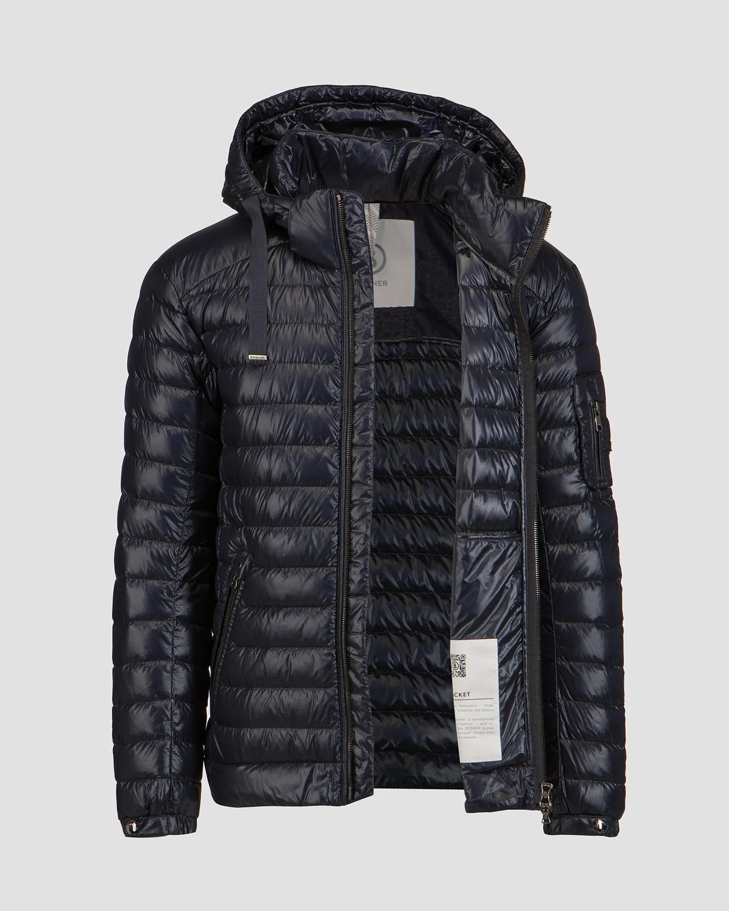 Men's navy blue quilted down jacket BOGNER Loke-D 38077261-464