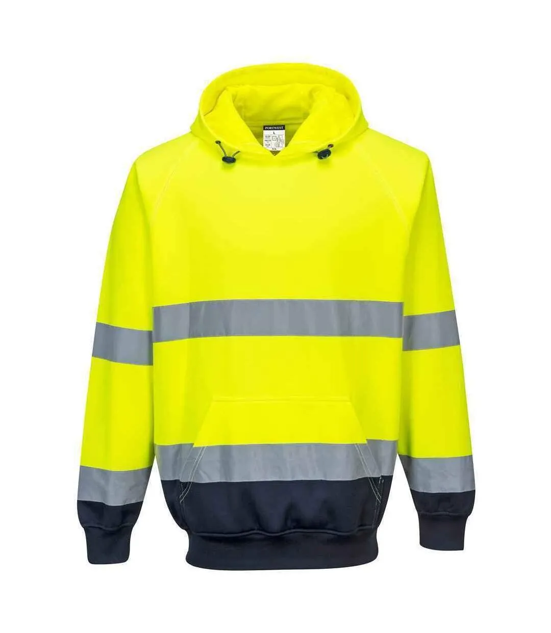 Mens two tone high-vis hoodie yellow/navy Portwest