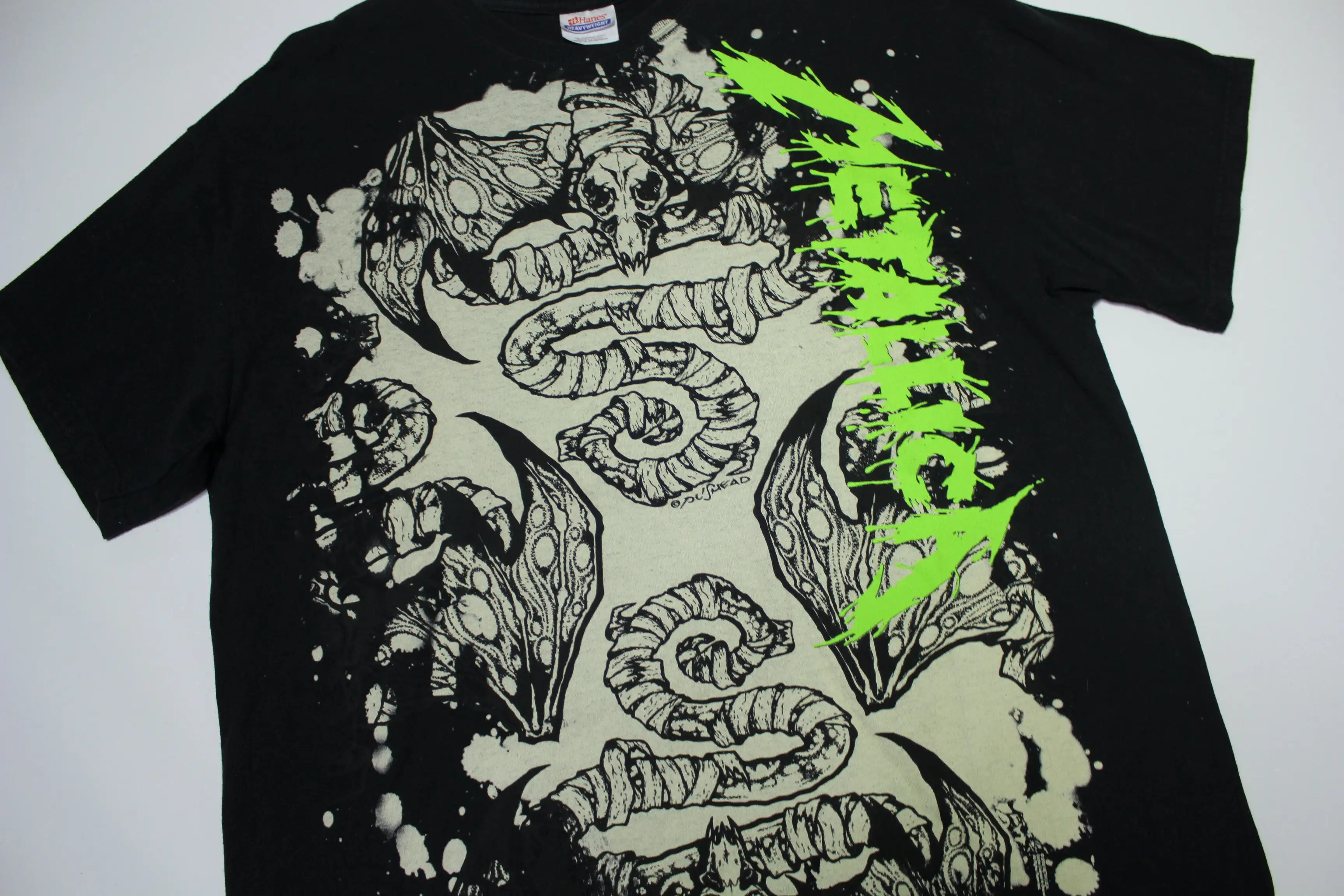 Metallica Pushead 2008 Front Back Big Print Skull Death T-Shirt