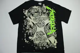 Metallica Pushead 2008 Front Back Big Print Skull Death T-Shirt