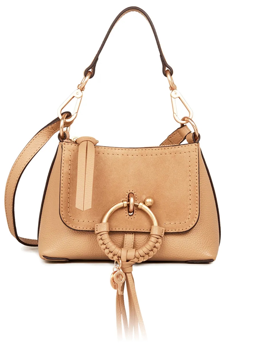 Mini Joan Crossbody Bag in Coconut Brown