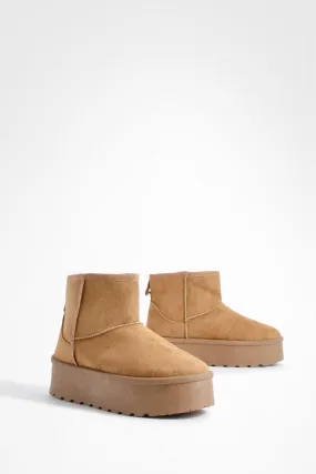 Mini Platform Cozy Boots