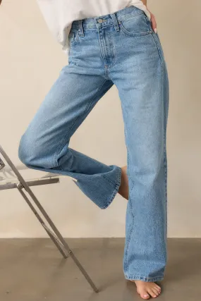 More Than Ever Light Wash Relaxed Straight Leg Jeans