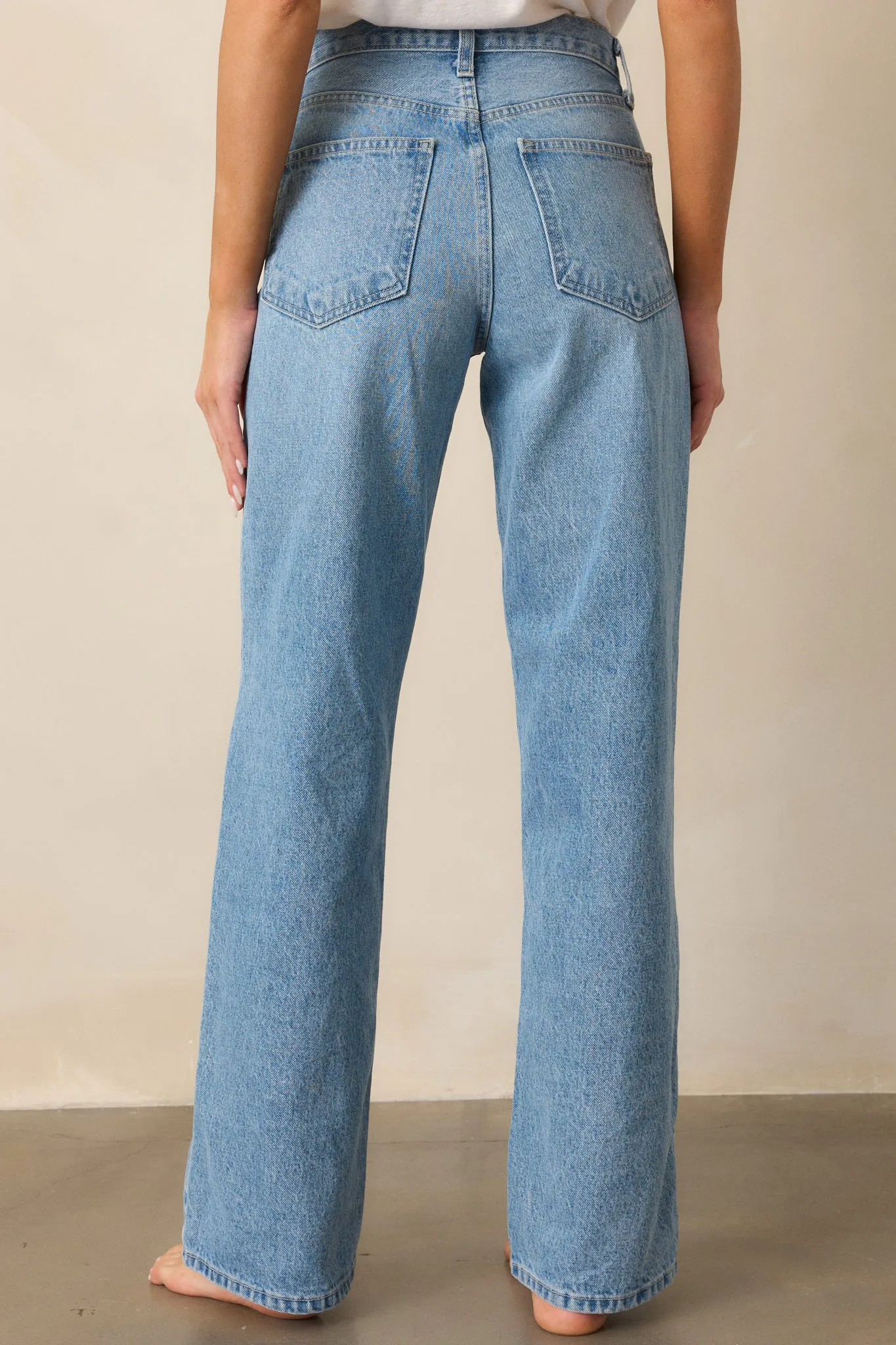 More Than Ever Light Wash Relaxed Straight Leg Jeans