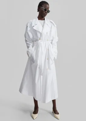 Nara Trench Coat - White