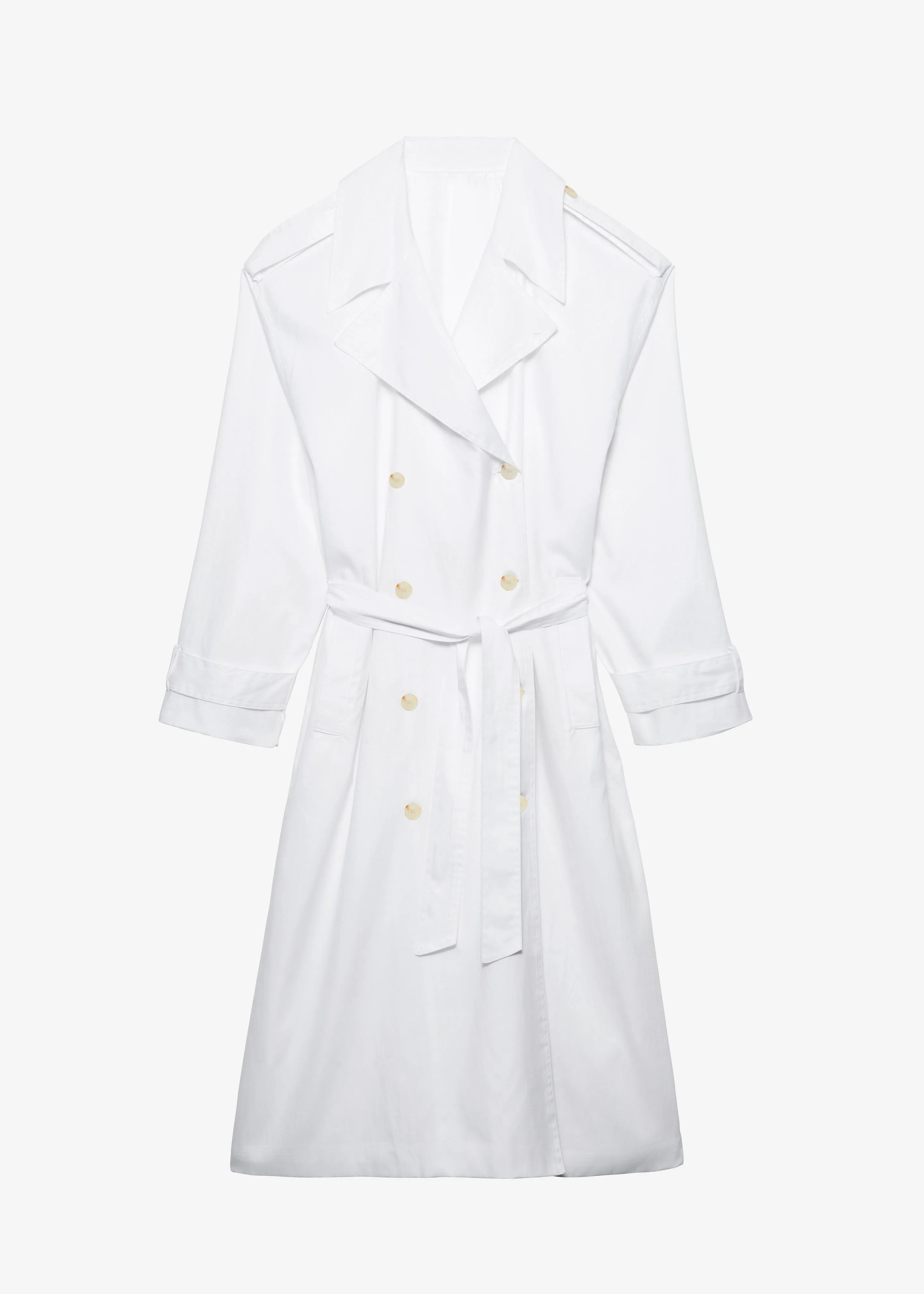 Nara Trench Coat - White