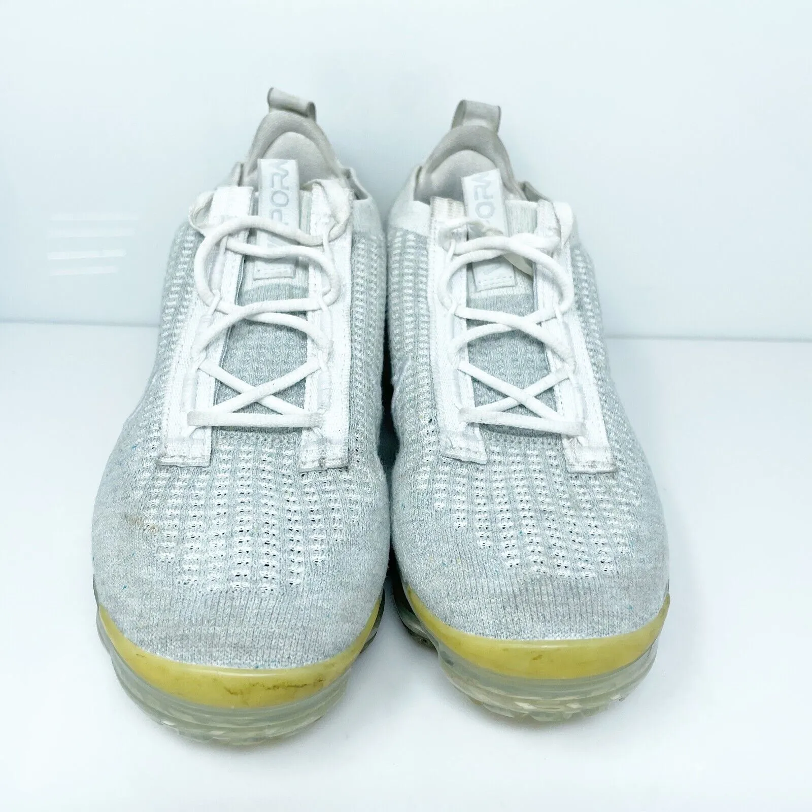 Nike Womens Air Vapormax 2021 Fk DC4112-100 White Running Shoes Sneakers Sz 8.5