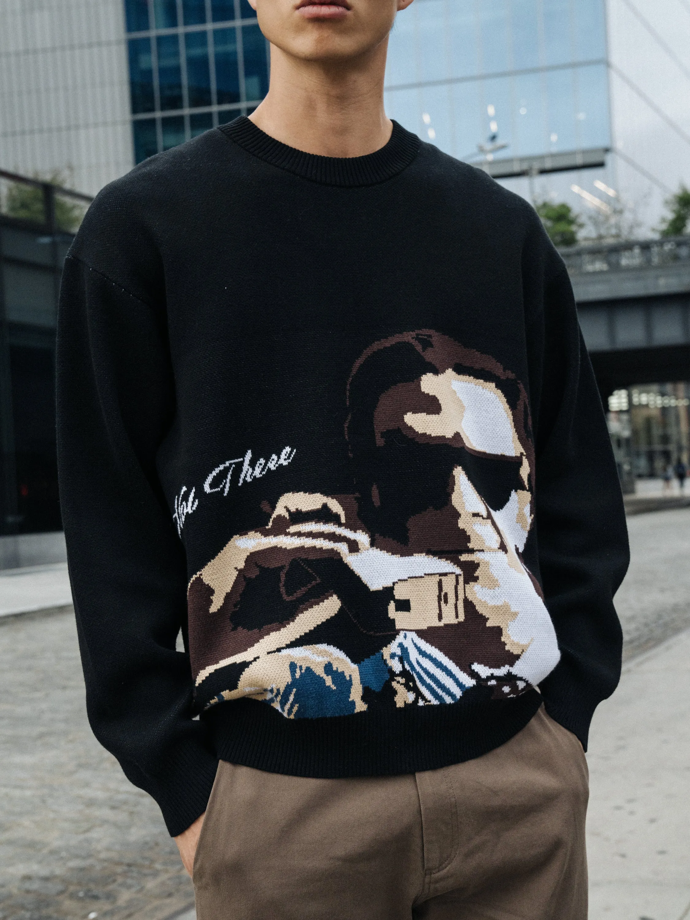 NOT THERE KNIT SWEATER