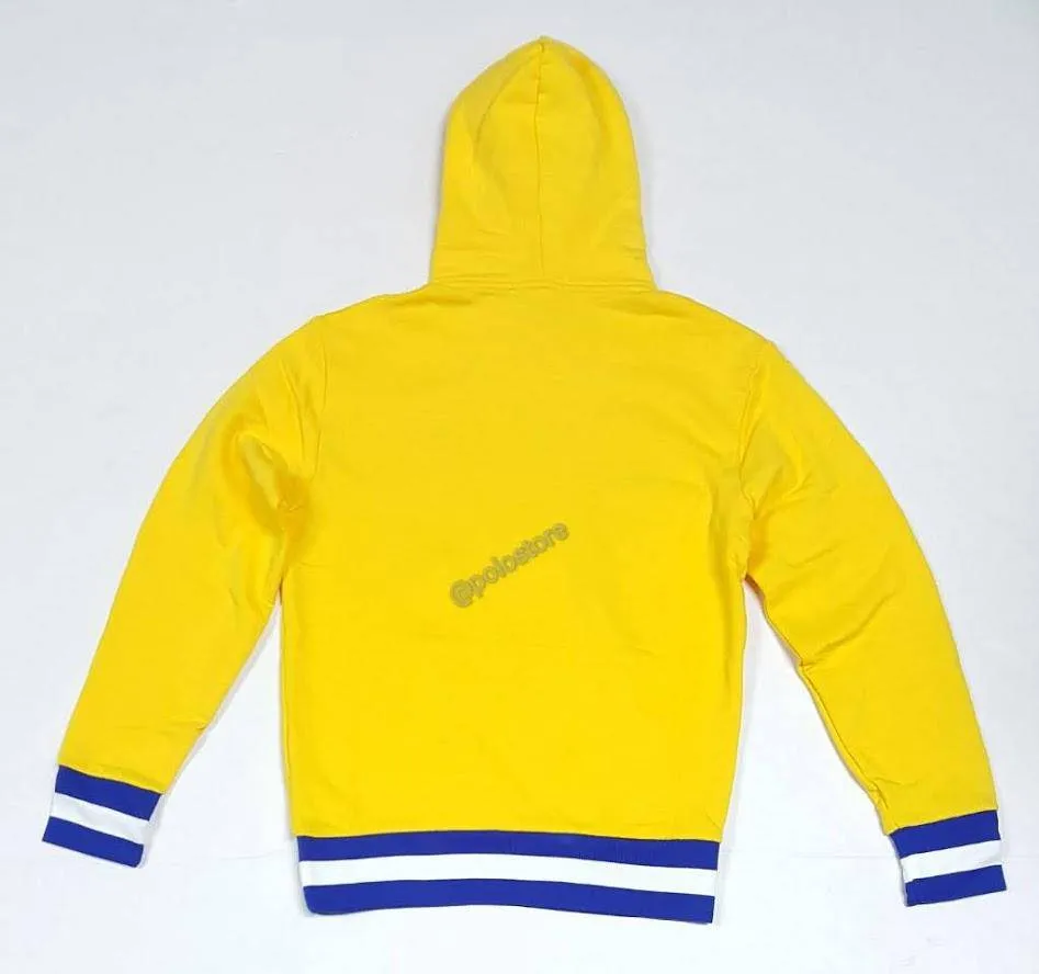 Nwt Polo Ralph Lauren Brasil Yellow Small Pony Hoodie