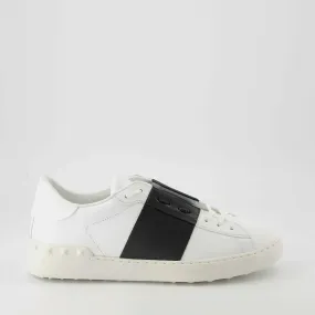 Open Leather Sneakers