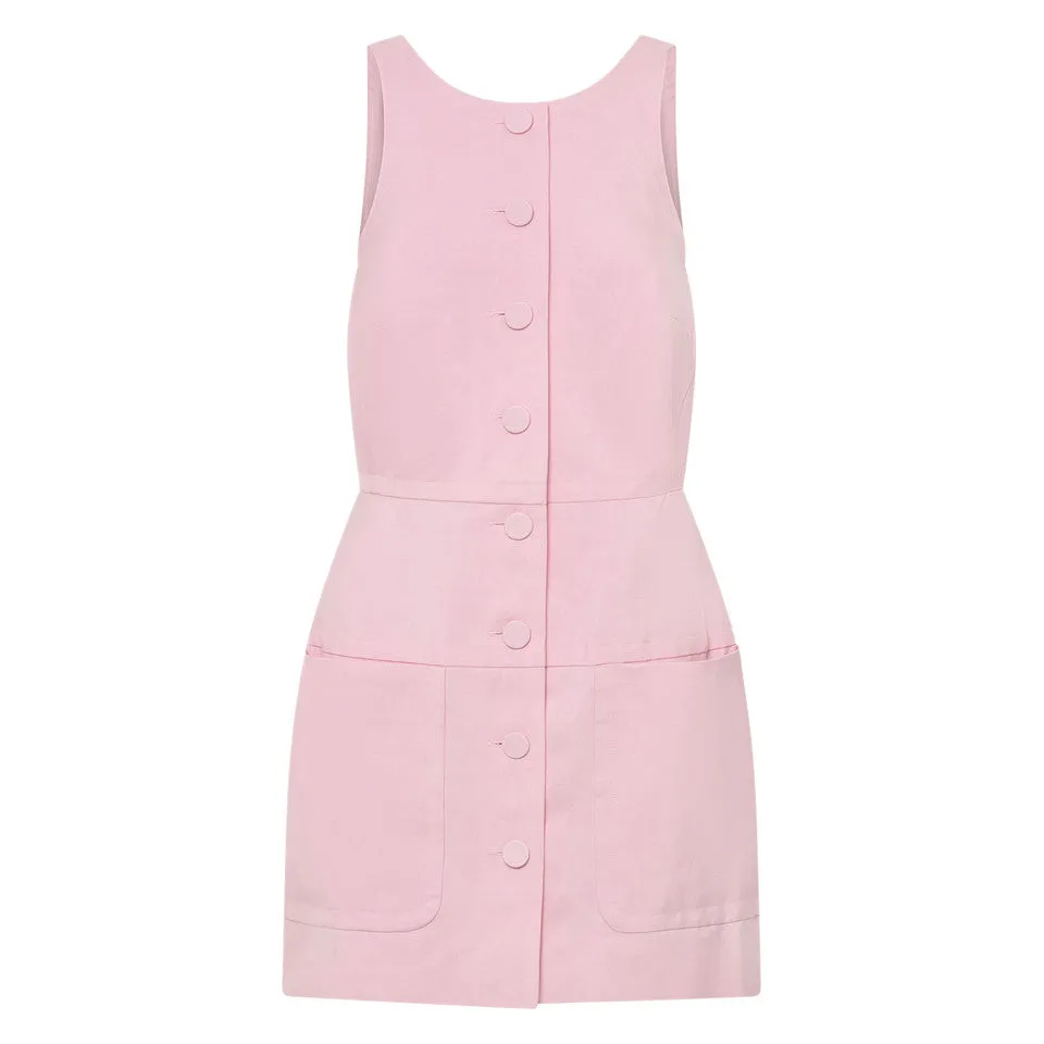 Oroton Detailed Shift Mini Dress - Pink