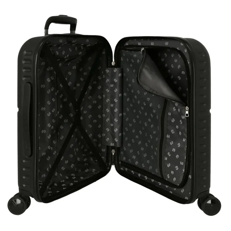 Pepe Jeans 7689121 Trolley Cabina 55 cm 4 Ruote Rigido Nero