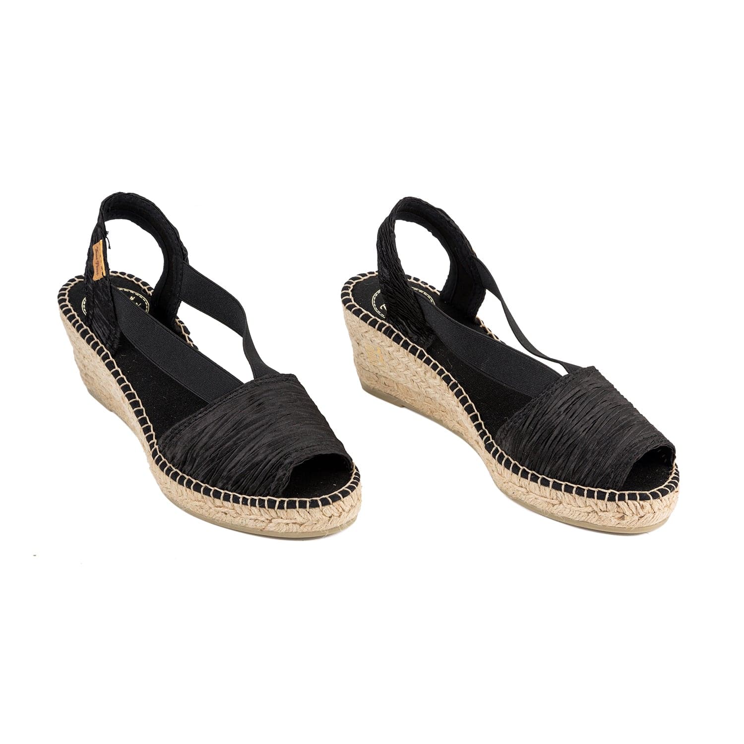 Plain Cotton Blend Wedge Espadrille for Women - Teide-PL