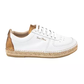 Plain Leather Espadrilles for Women - Mei-P