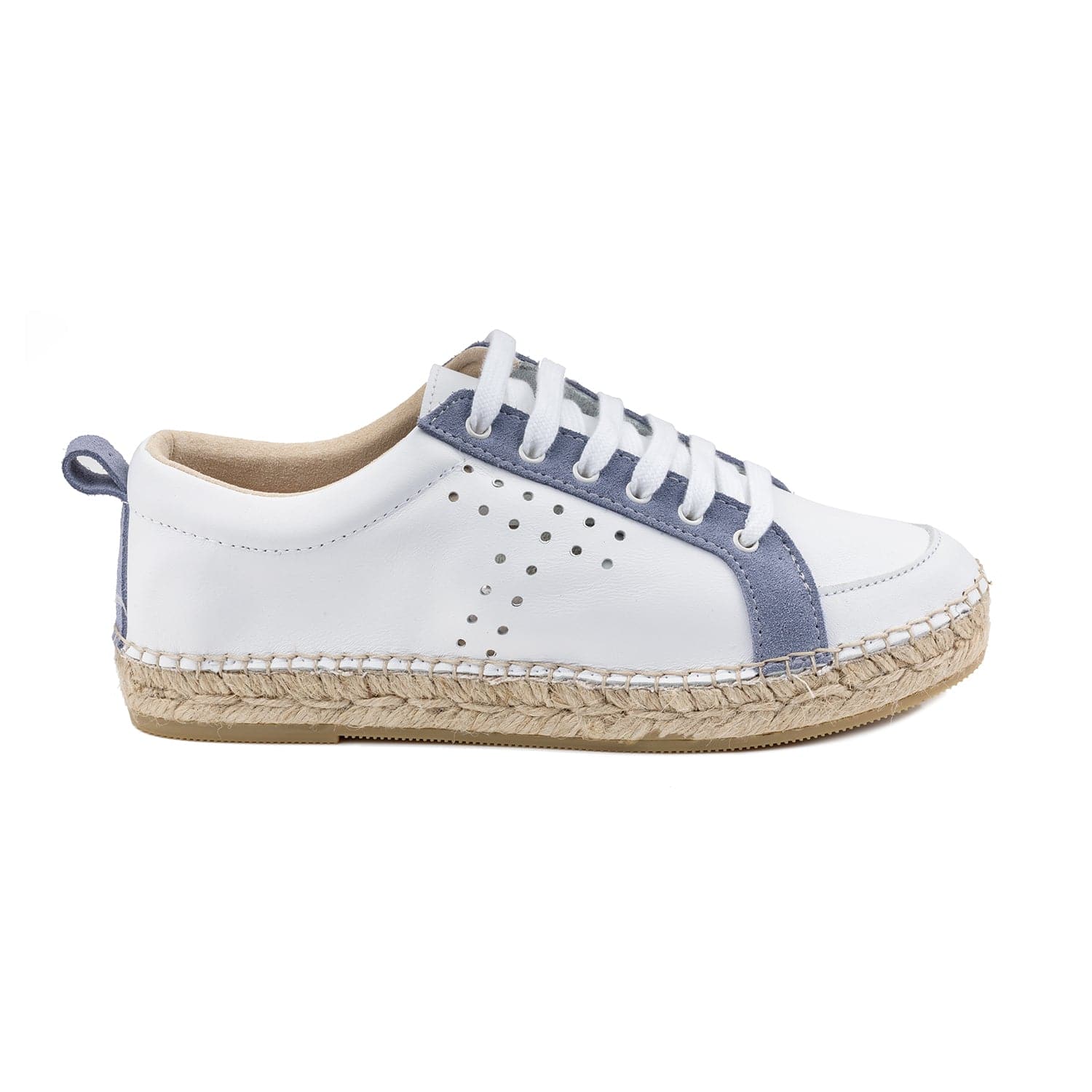 Plain Leather Espadrilles for Women - Mubi-P