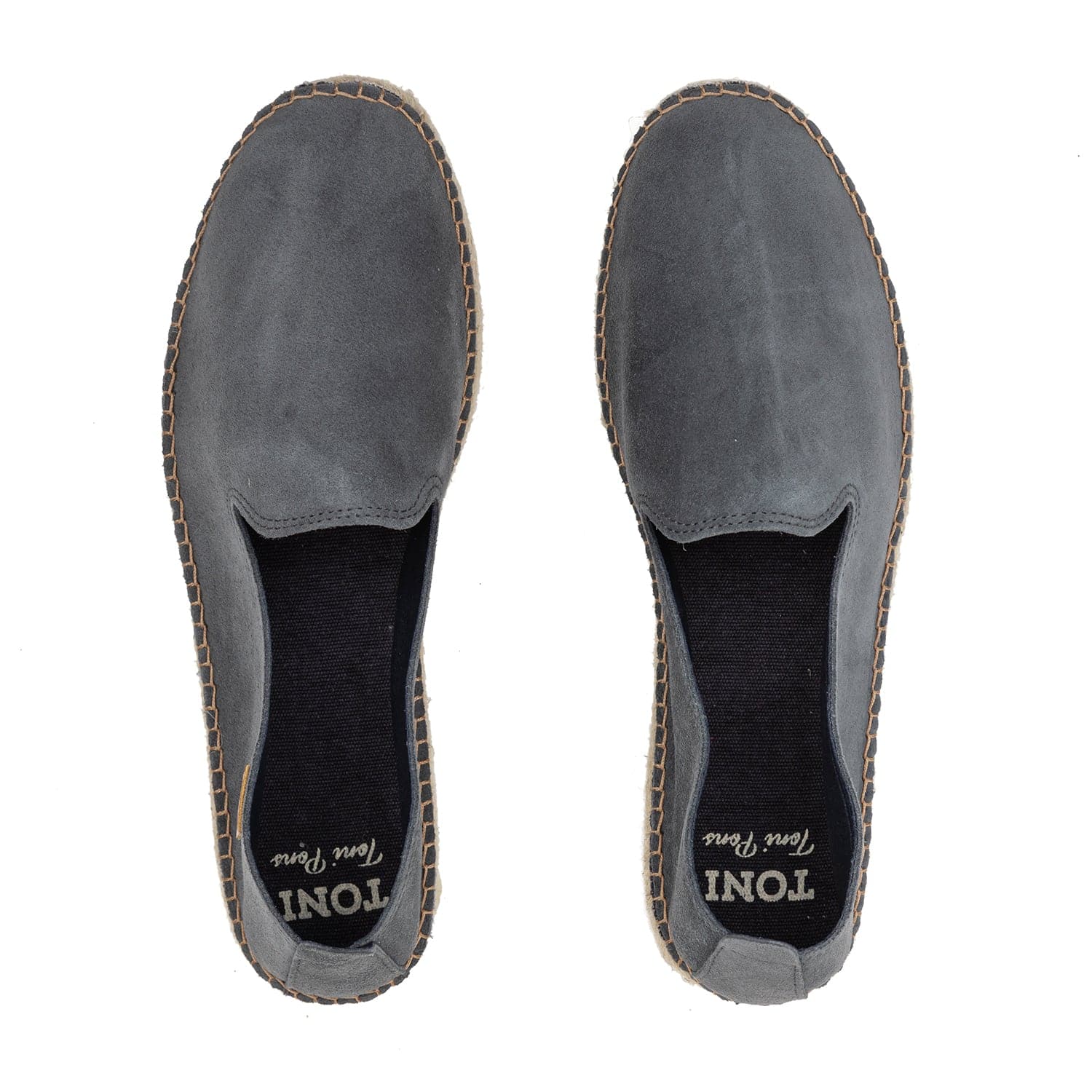 Plain Suede Leather Espadrilles for Men - Dan-SE