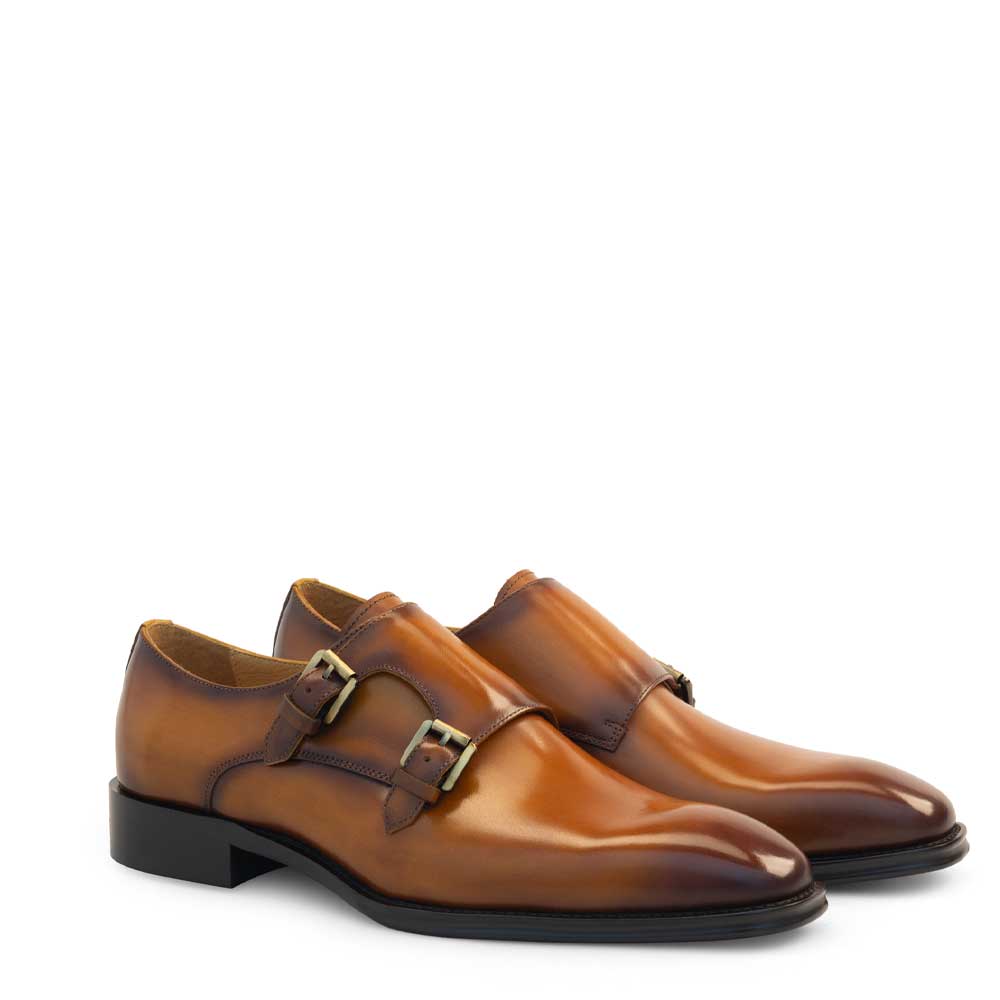 Plain Toe Double Monk Strap