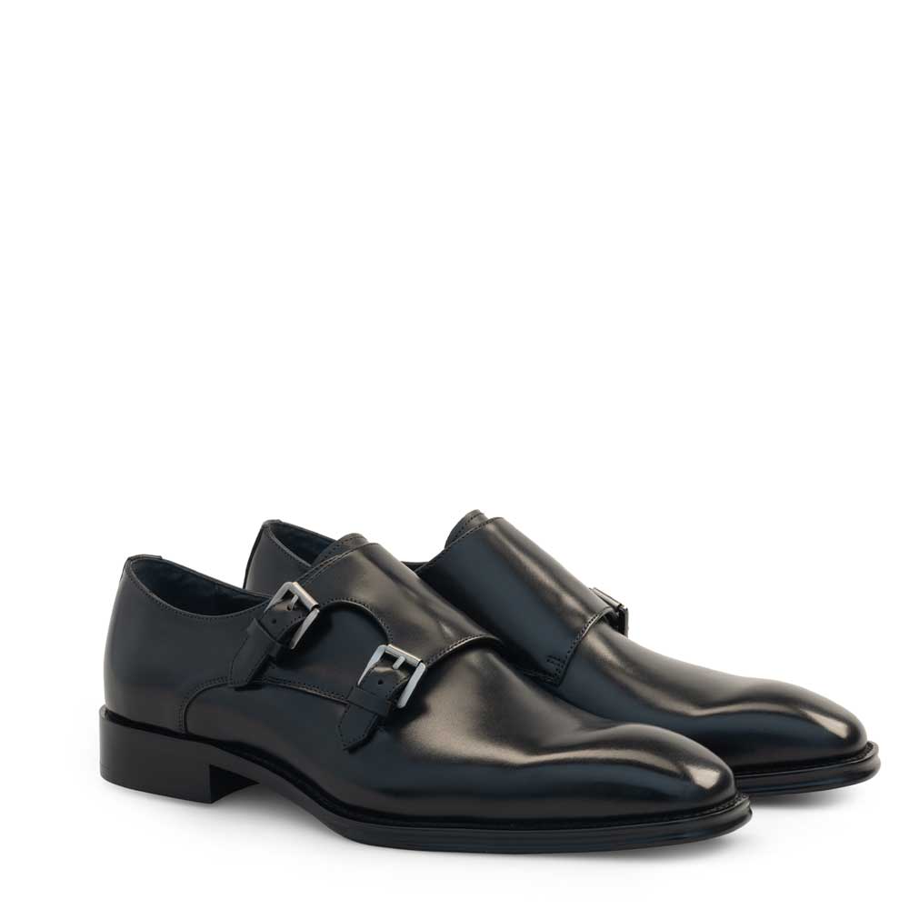 Plain Toe Double Monk Strap