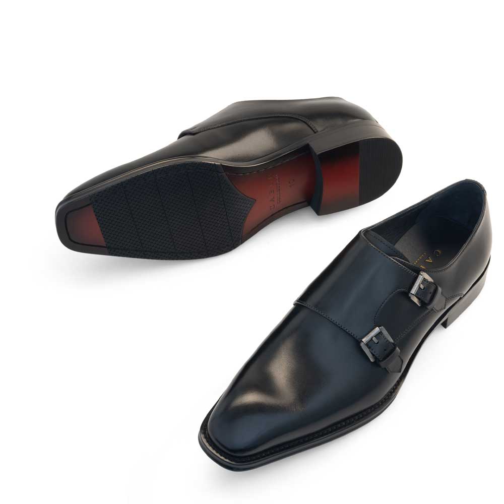 Plain Toe Double Monk Strap