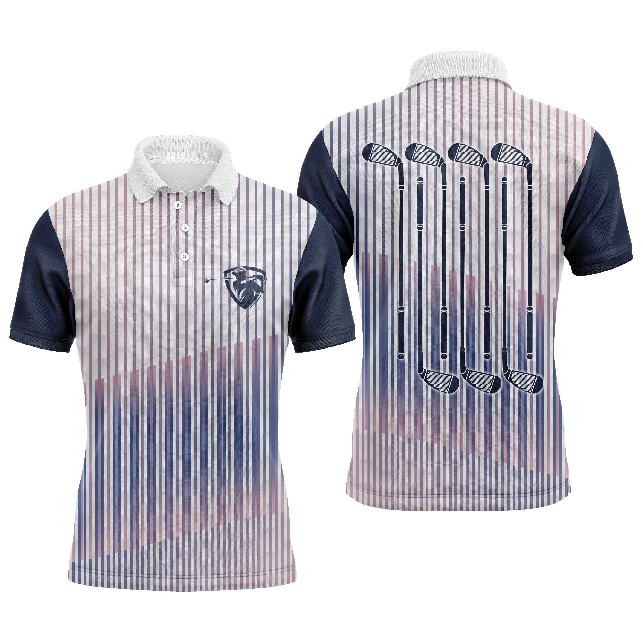 Polo De Golf, Cadeau Idéal Pour Fans De Golf, Polo de Sport Homme et Femme, Club de Golf - CTS25052219