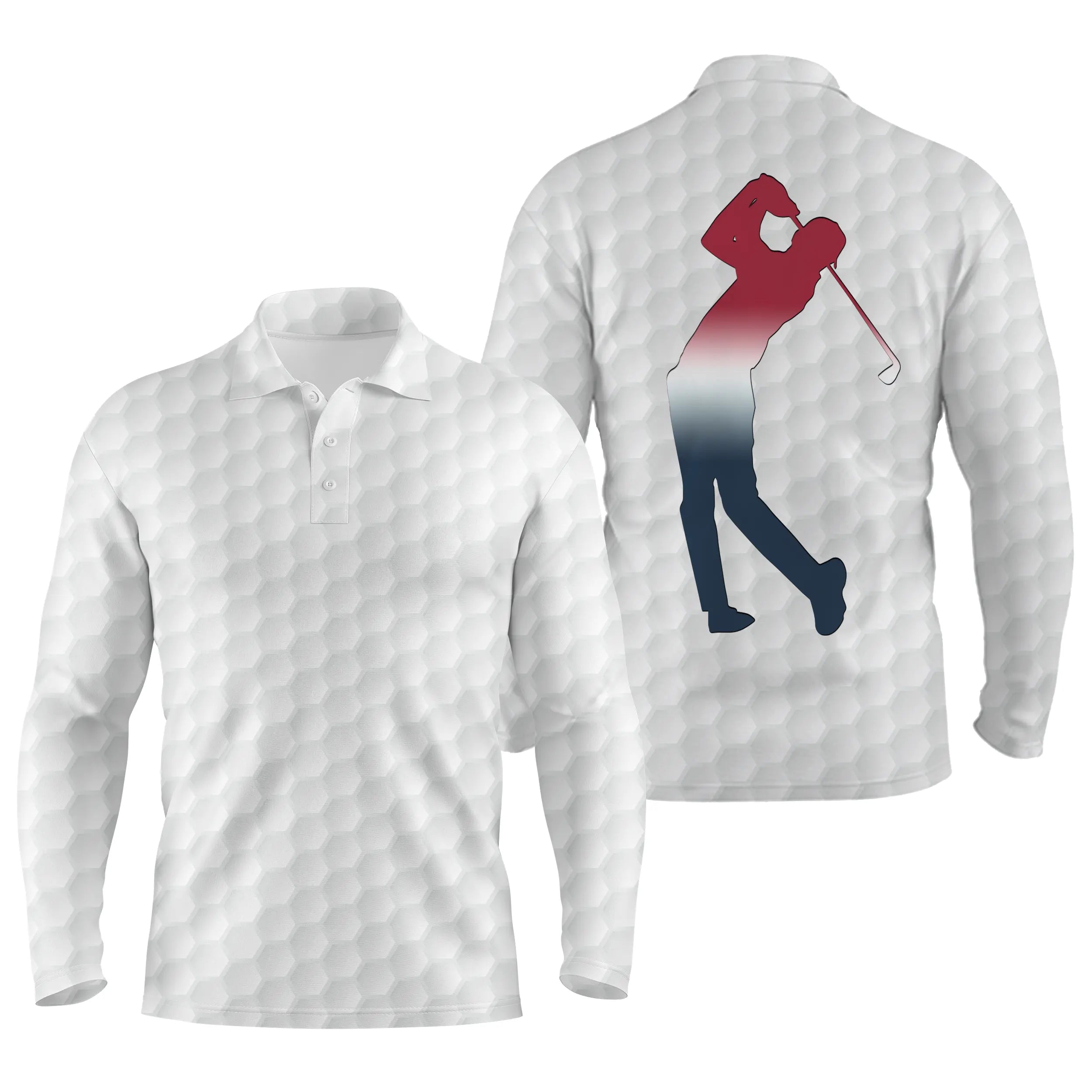 Polo De Golf, Cadeau Idéal Pour Fans De Golf, Polo de Sport Homme et Femme, Motifs Balle de Golf, Golfeur - CT26052207