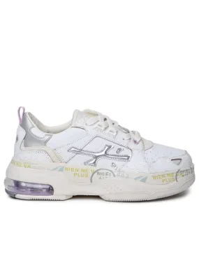 Premiata    Premiata 'Draked' White Lear Sneakers