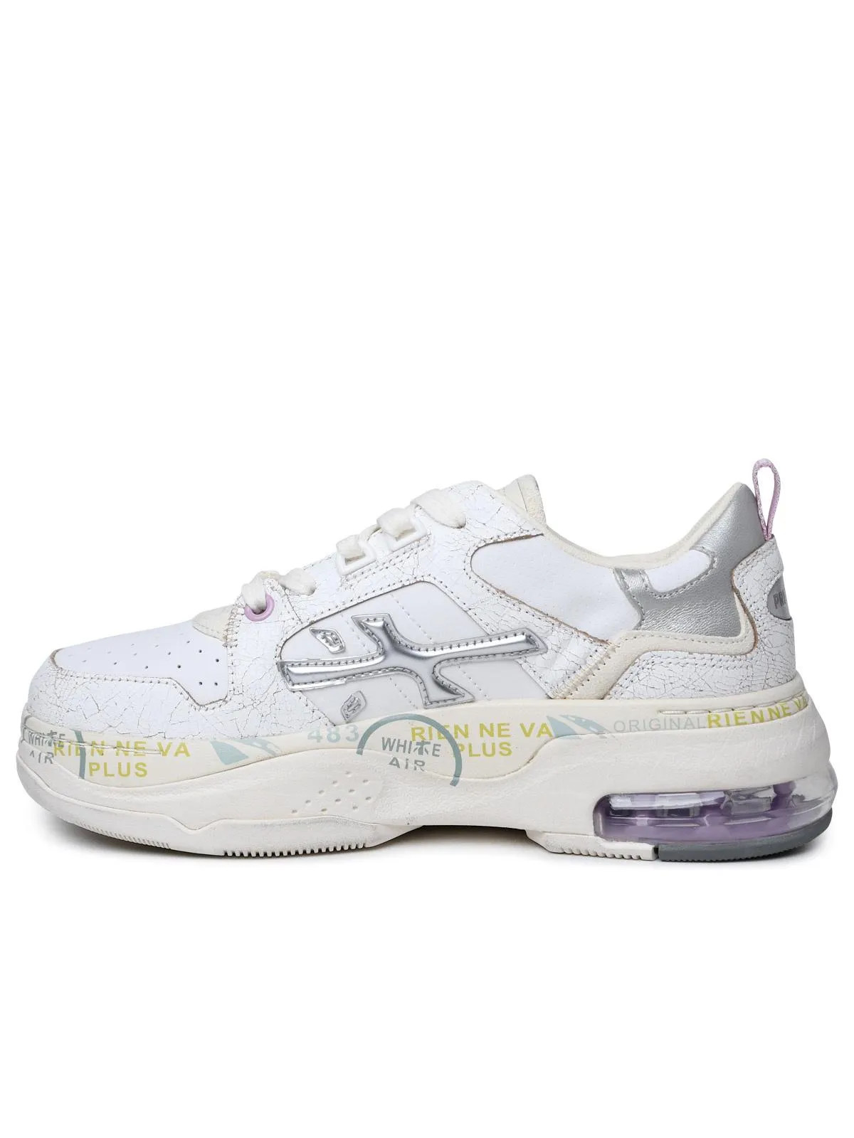 Premiata    Premiata 'Draked' White Lear Sneakers