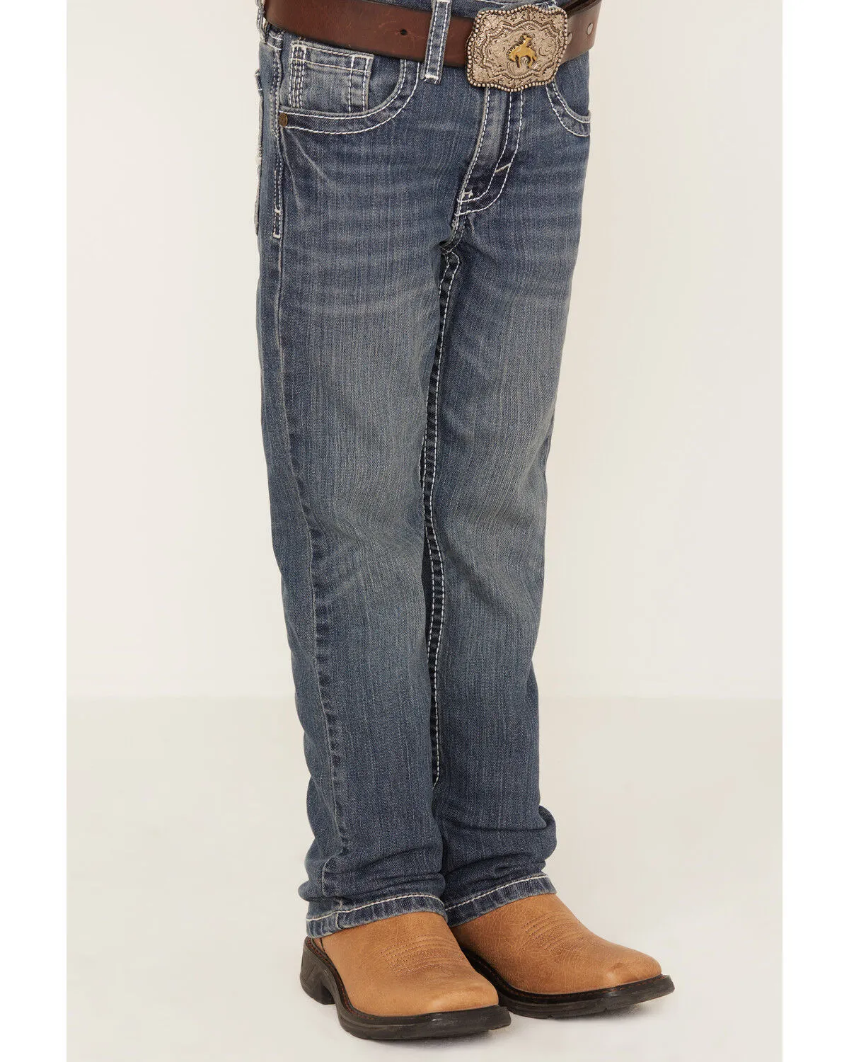 Product Name:  Cody James Boys' Stone Cold Wash Slim Boot Stretch Jeans - Size 4-8