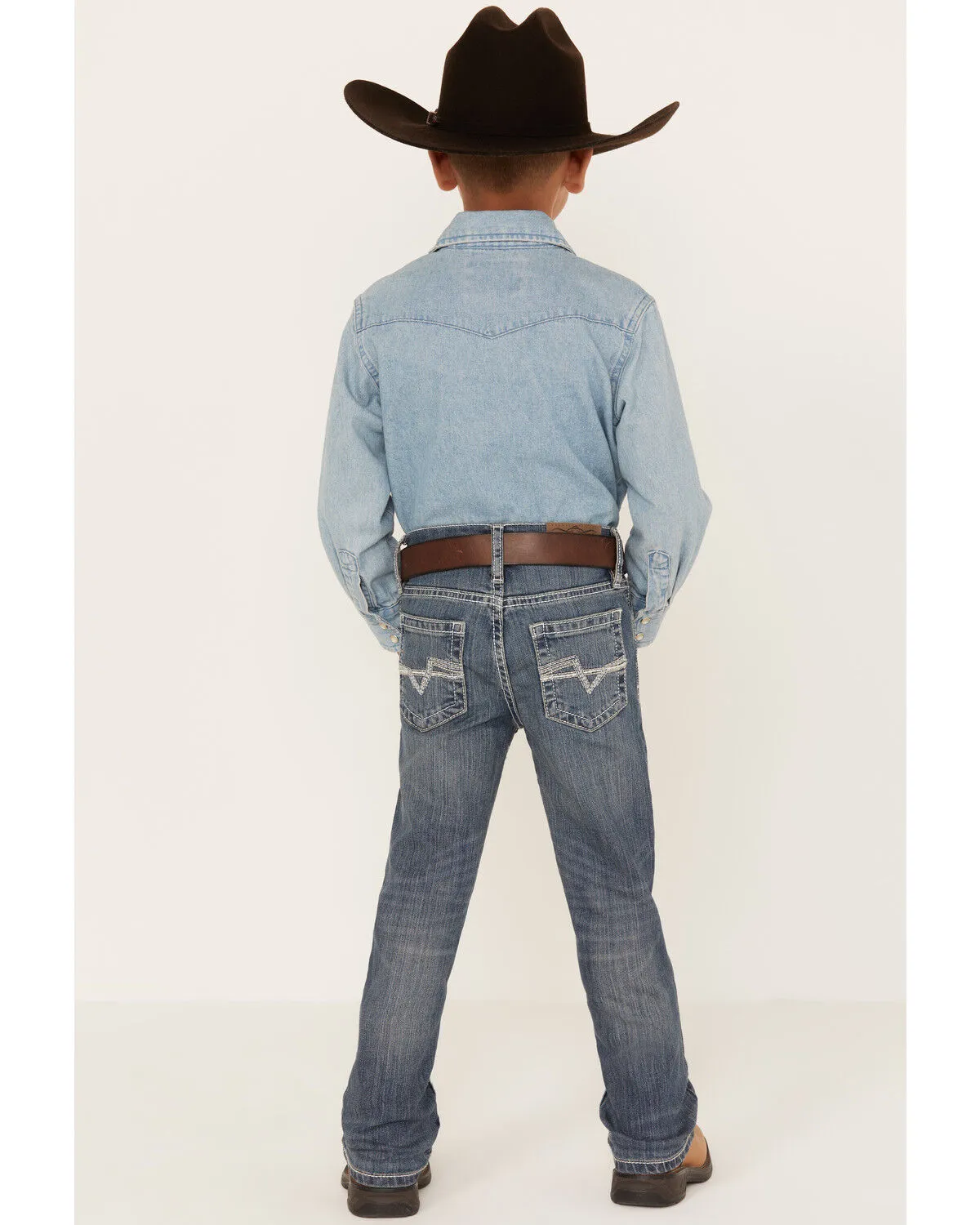 Product Name:  Cody James Boys' Stone Cold Wash Slim Boot Stretch Jeans - Size 4-8