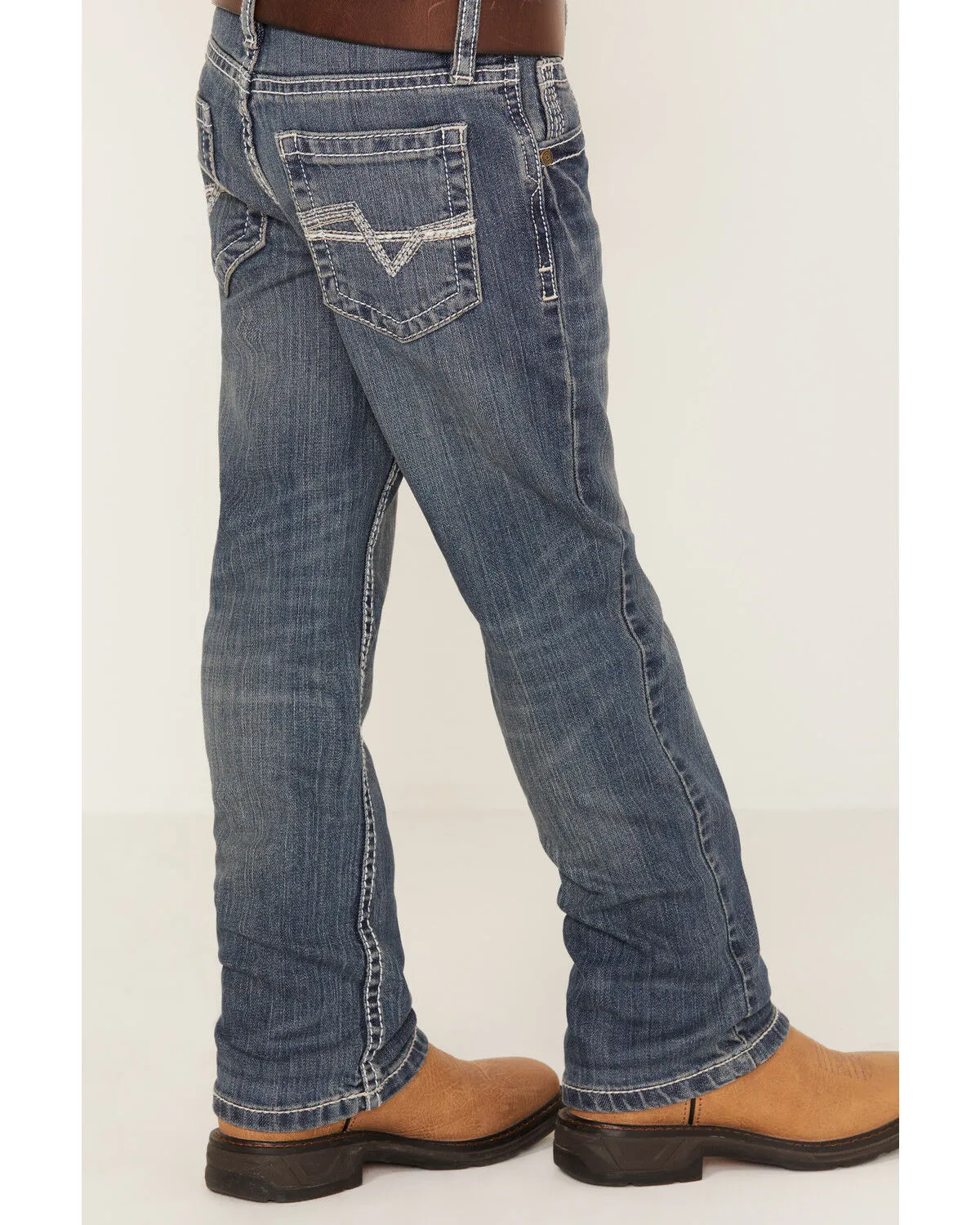 Product Name:  Cody James Boys' Stone Cold Wash Slim Boot Stretch Jeans - Size 4-8