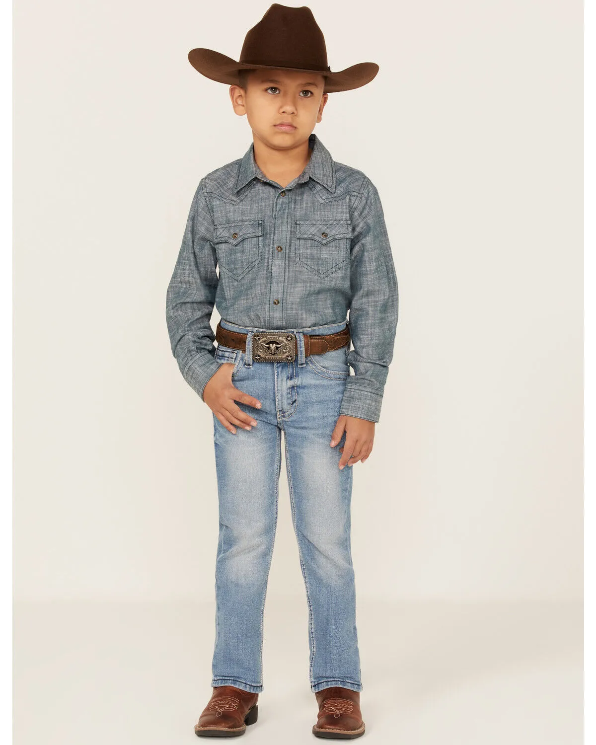 Product Name:  Cody James Little Boys' Flint Light Wash Stretch Slim Straight Jeans - Sizes 4-8