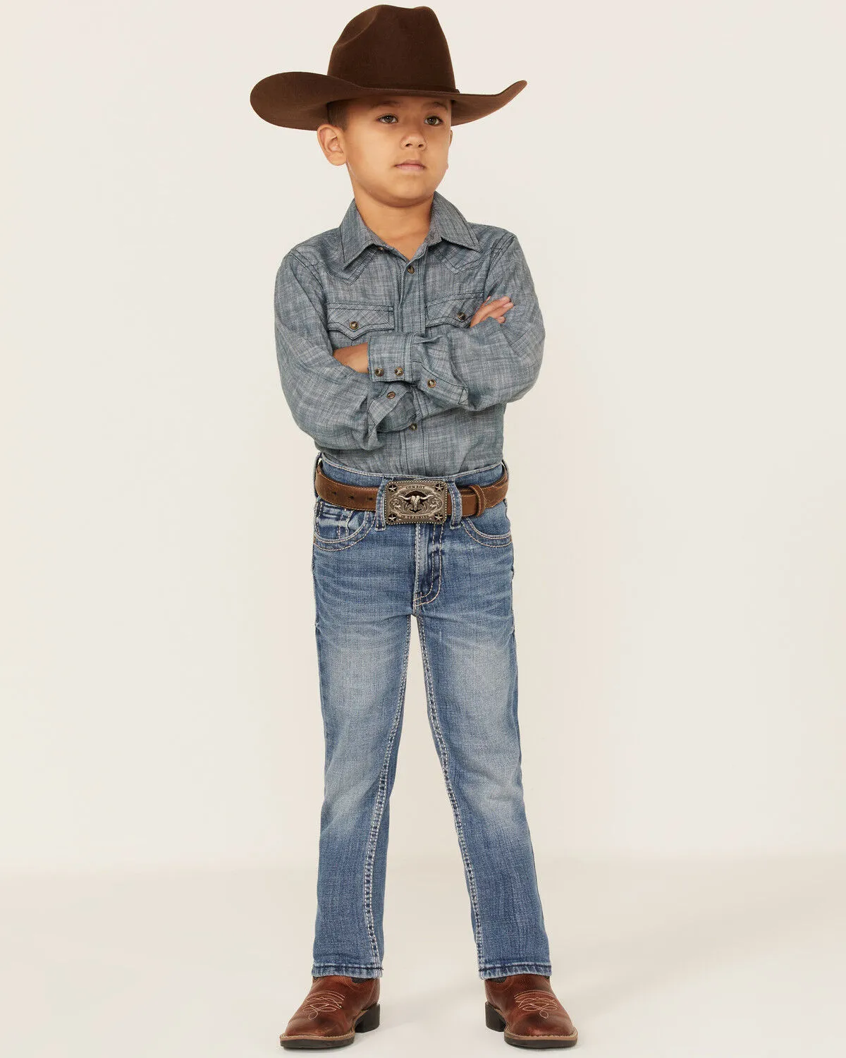 Product Name:  Cody James Little Boys' Jericho Medium Wash Stretch Slim Straight Jeans - Sizes 4-8