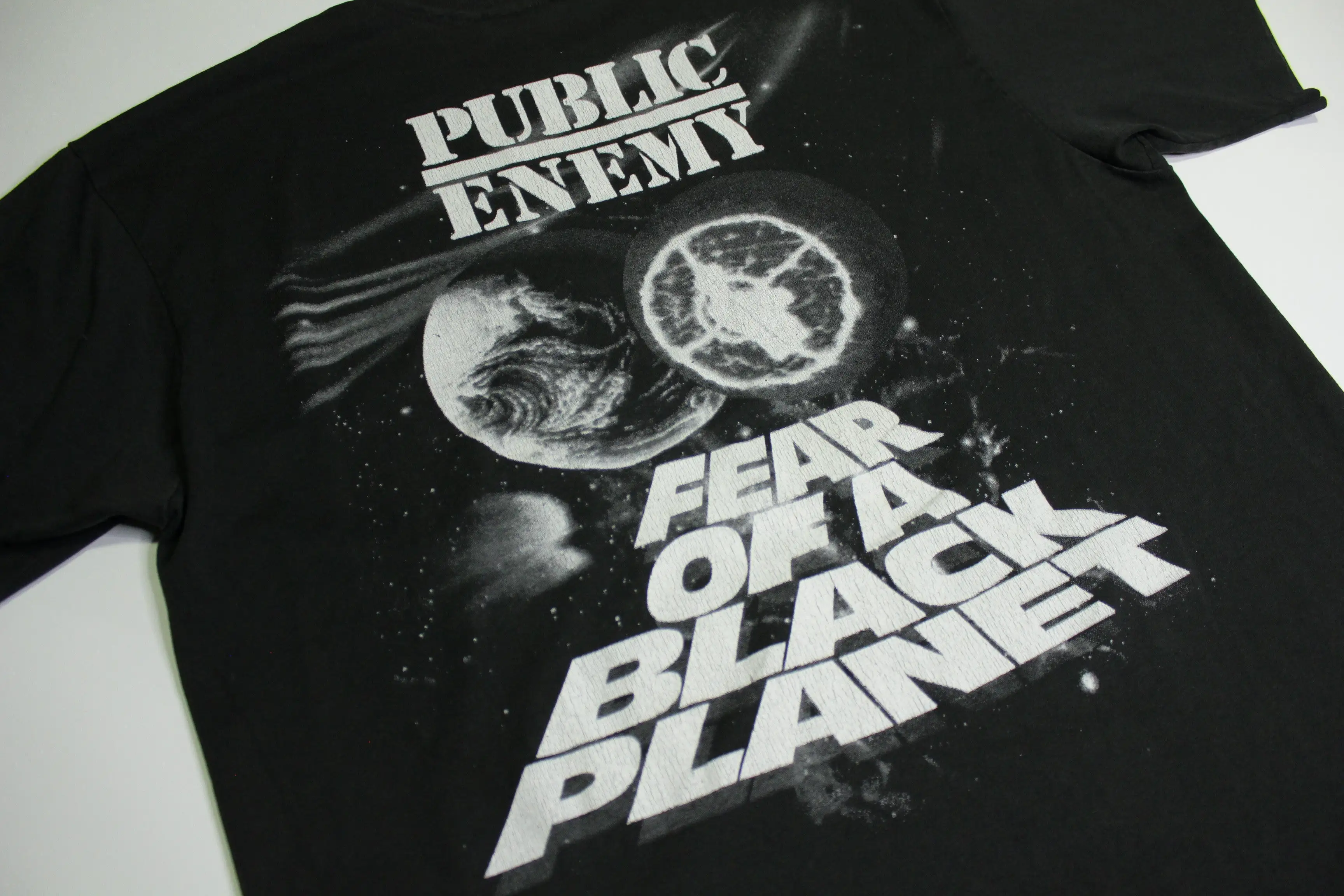 Public Enemy Fear Of A Black Planet Vintage 1990 Asiatic 90's Hanes Single Stitch Rap T-Shirt