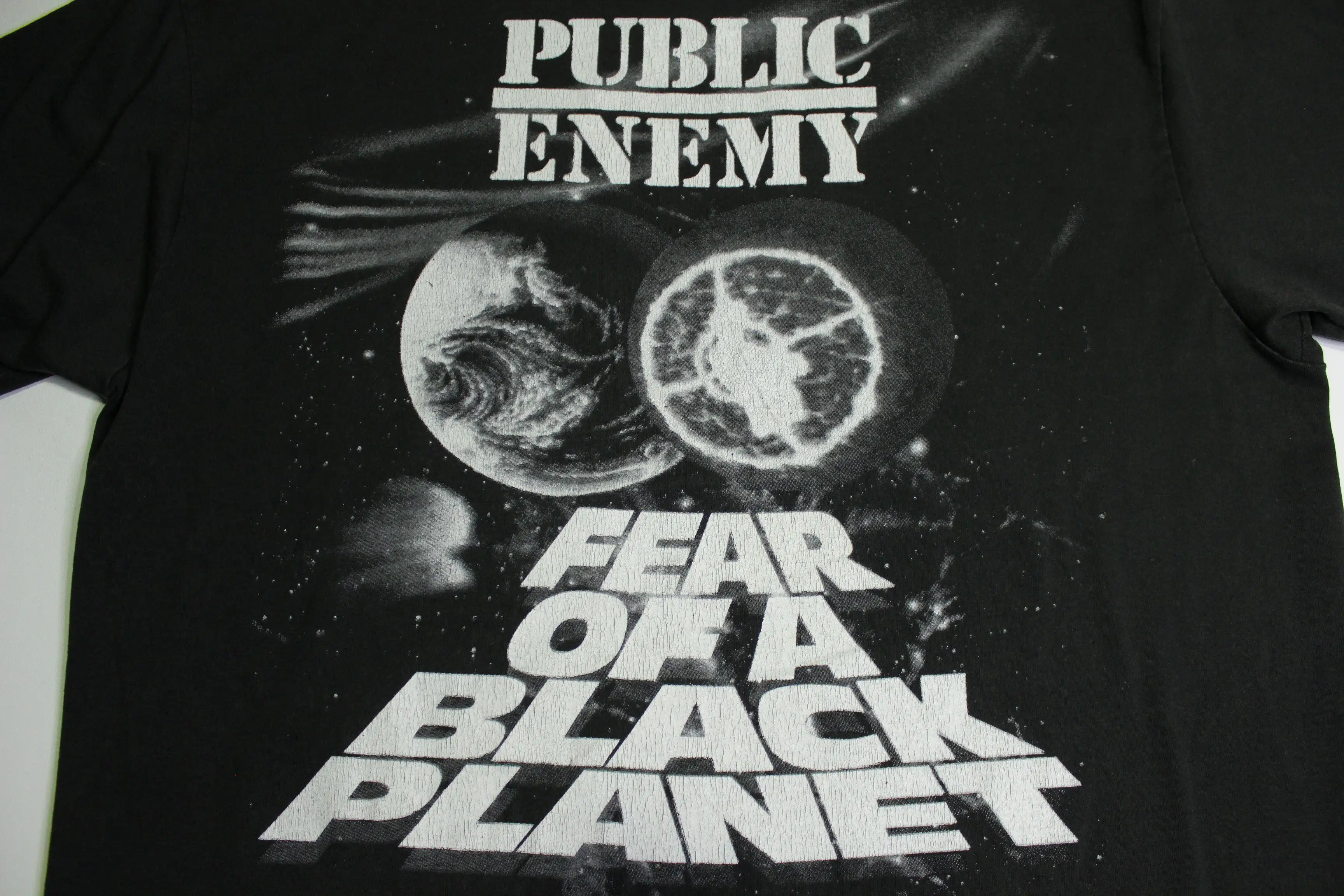 Public Enemy Fear Of A Black Planet Vintage 1990 Asiatic 90's Hanes Single Stitch Rap T-Shirt