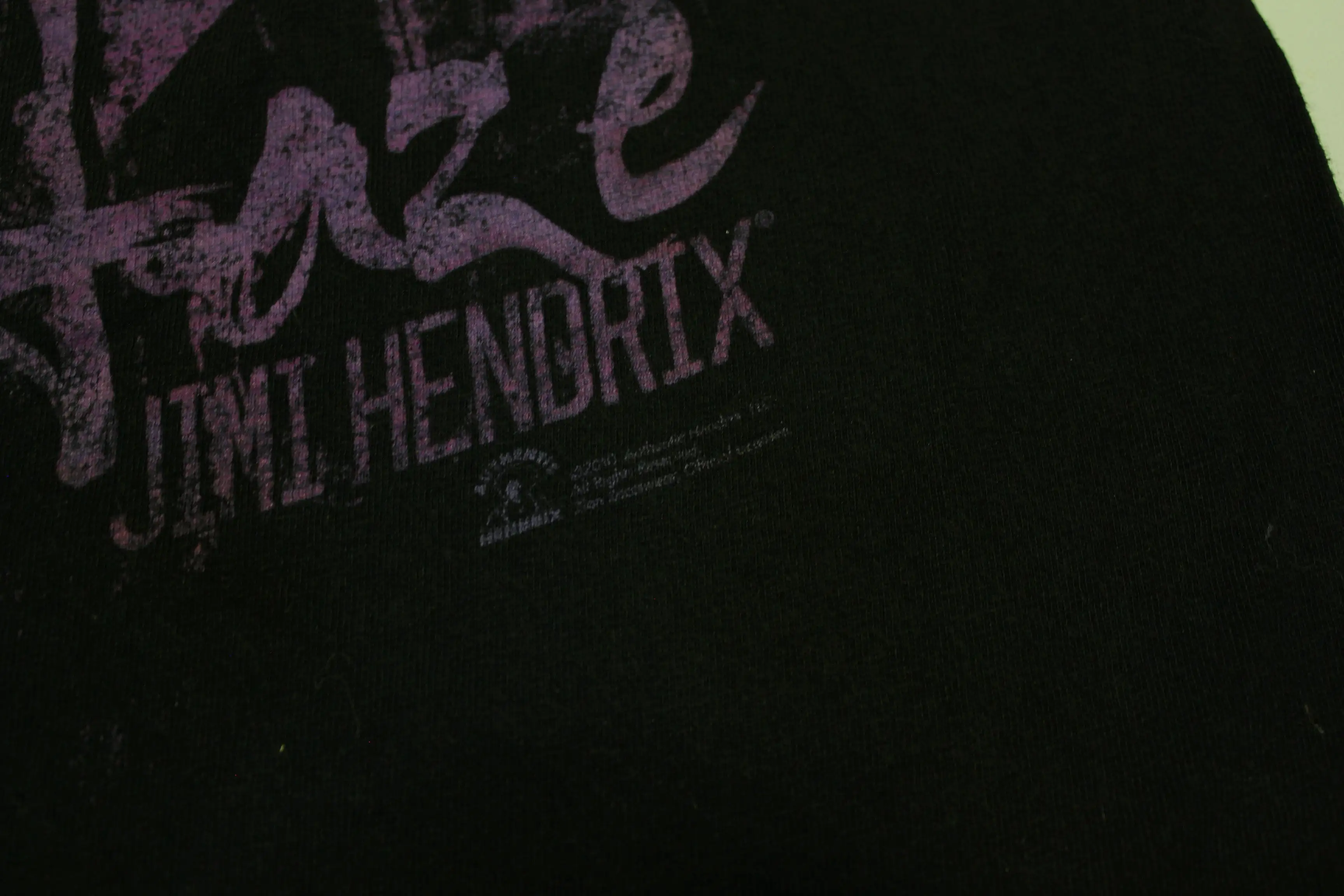 Purple Haze Jimi Hendrix Y2K Black Authentic Zion Rootswear Band T-Shirt