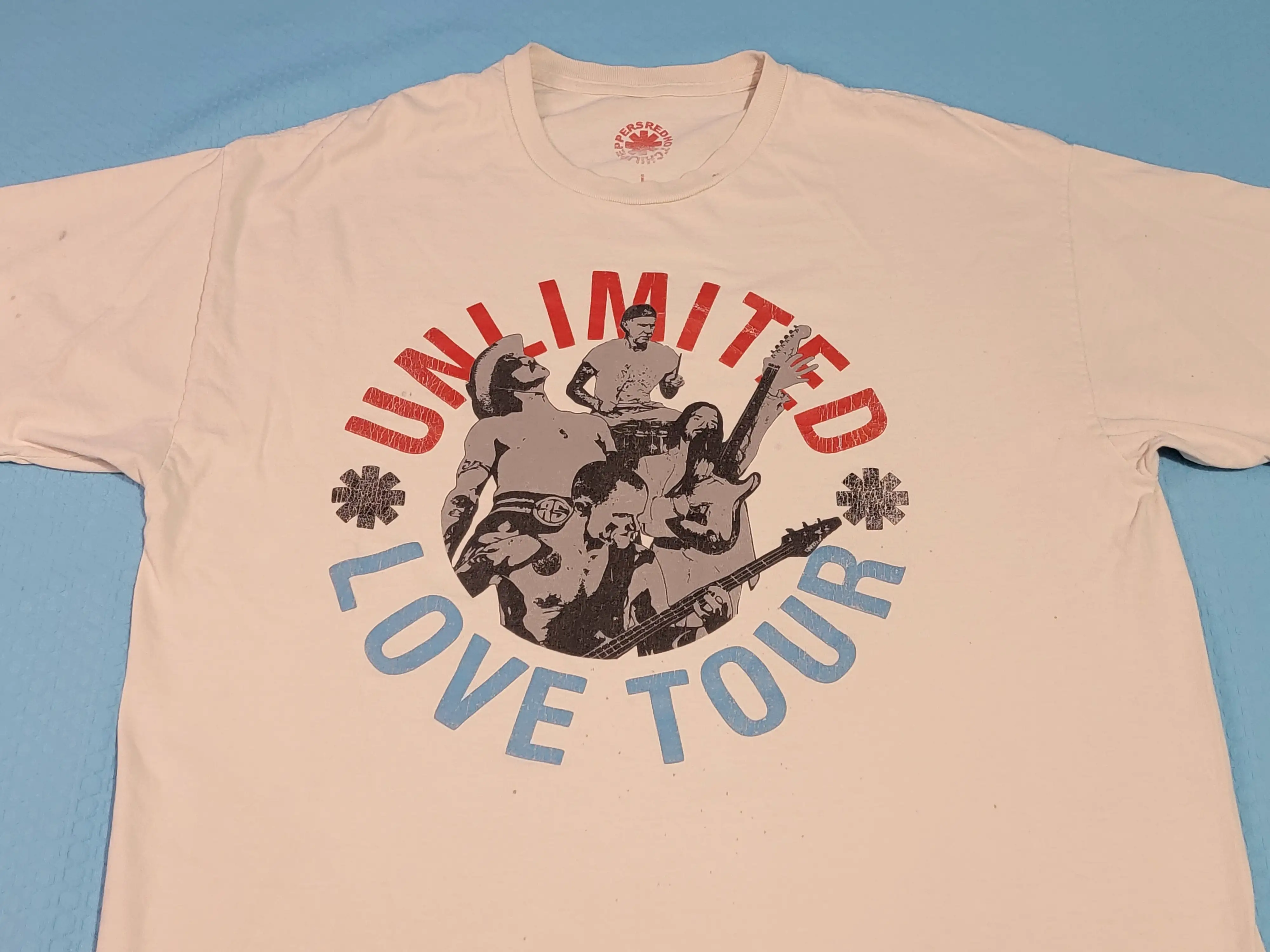 Red Hot Chili Peppers RHCP 2022 Unlimited Love Flea US Cities Tour T-Shirt