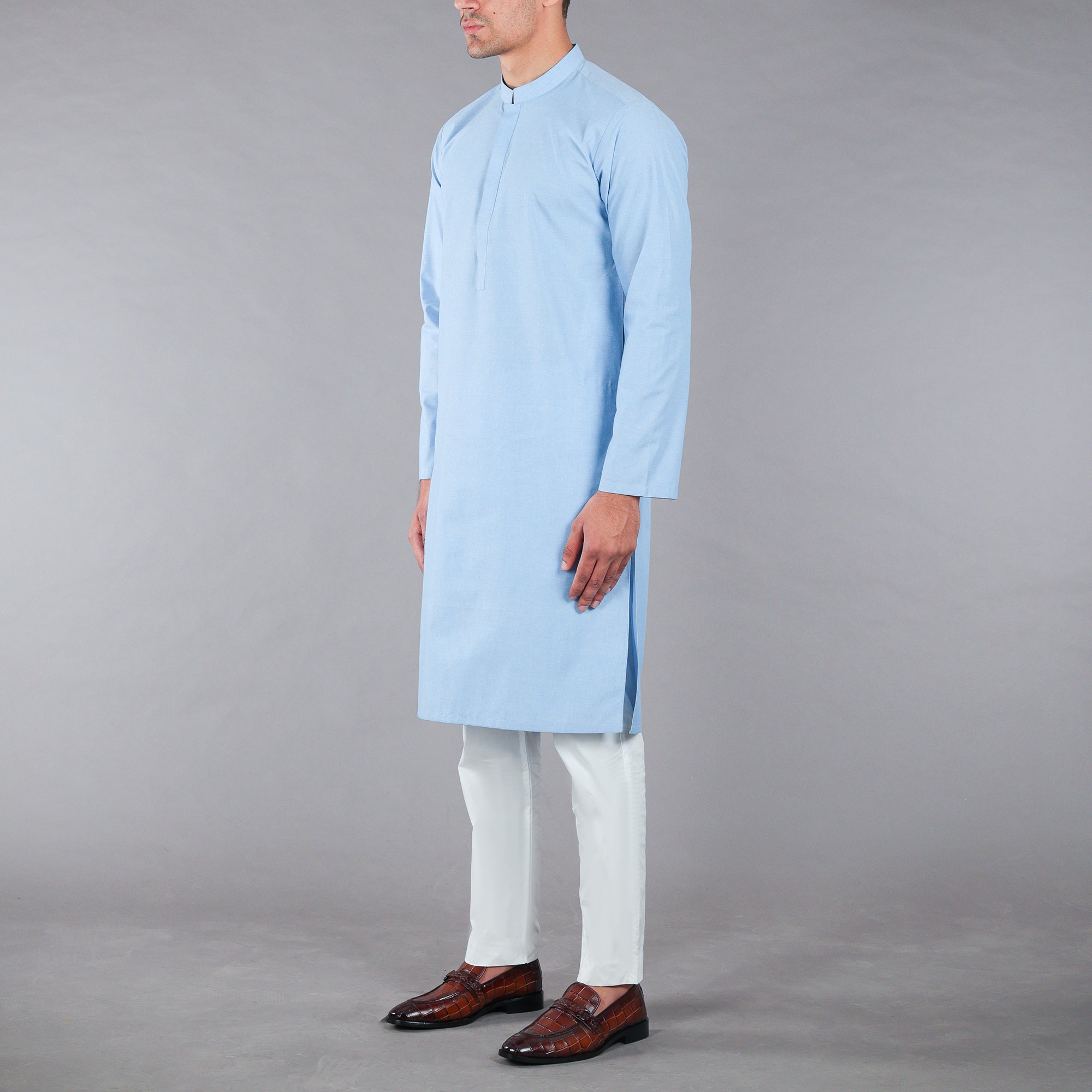 Rich Sky Blue Kurta