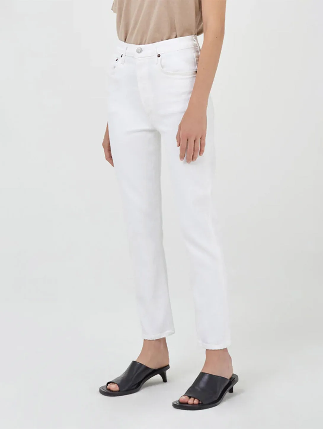 Riley High Rise Crop Straight Jean - Whip