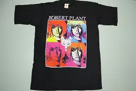 Robert Plant Led Zeppelin Manic Nirvana 1990 Vintage Tour T-Shirt