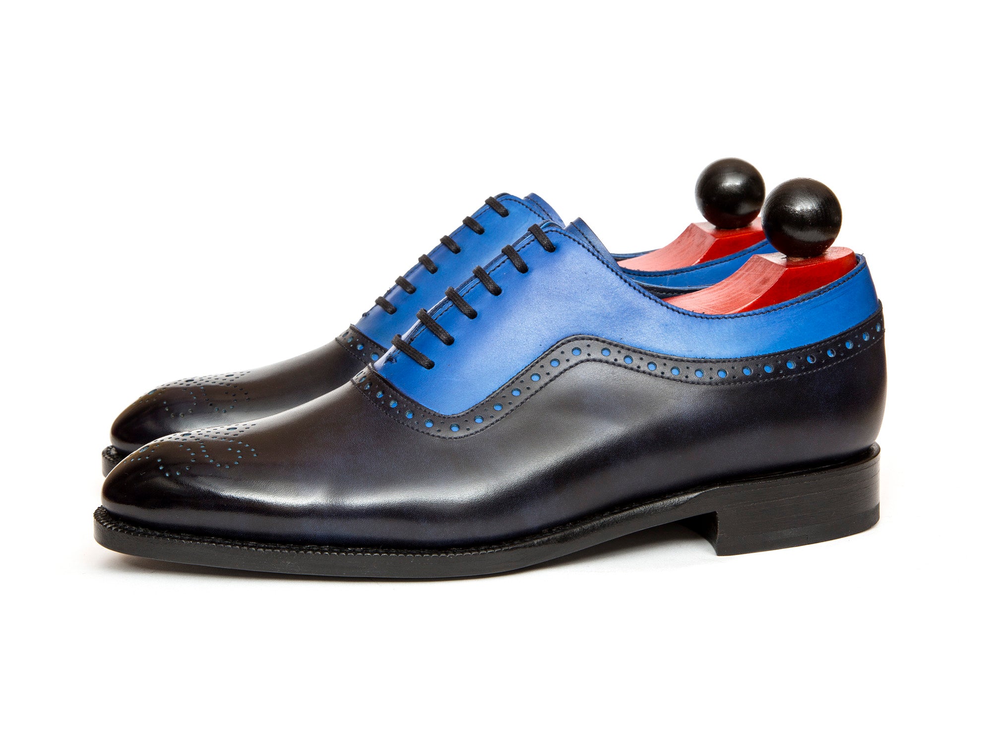 Roosevelt - MTO - Navy Museum Calf / Sky Blue Calf - NGT Last - Single Leather Sole