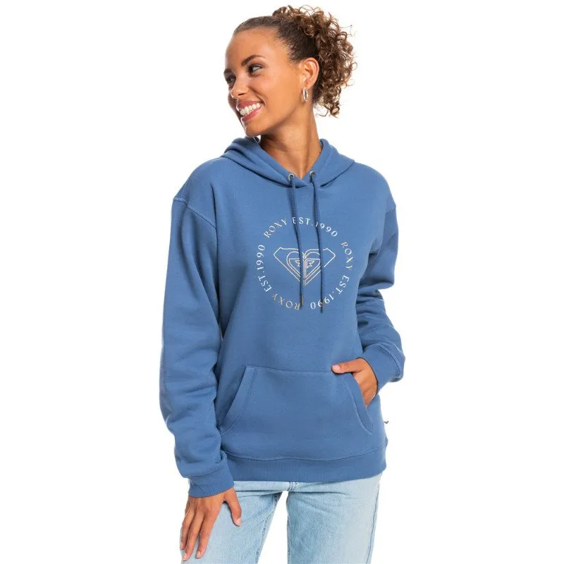 Roxy SURF STOKED BRUSHED HOODY - BIJOU BLUE