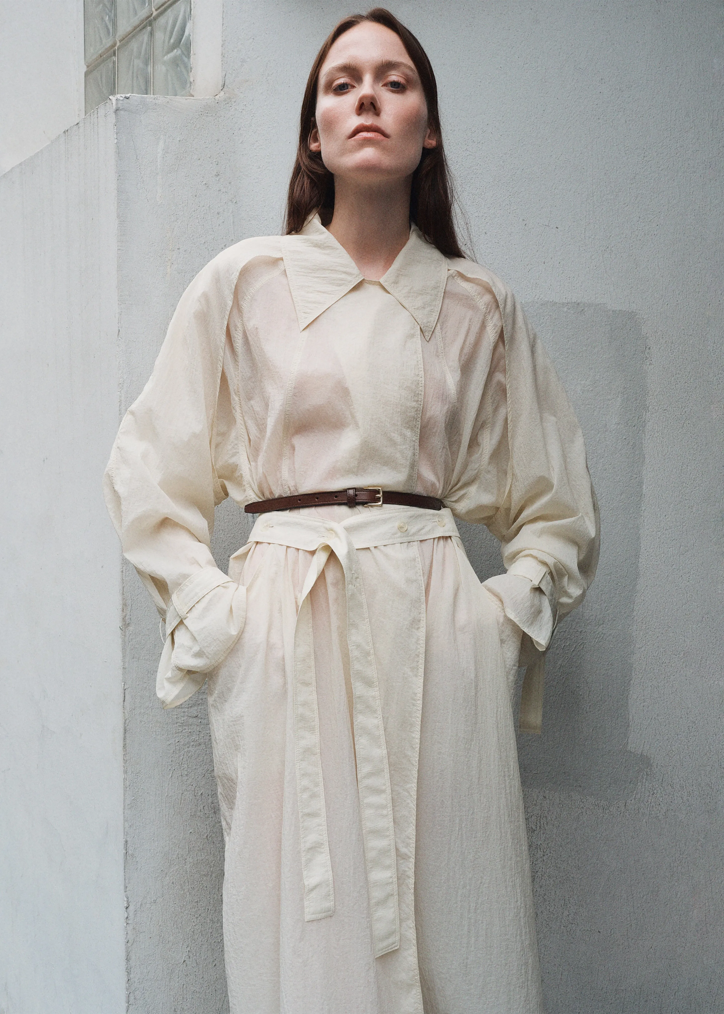 Sal Trench Coat - Ivory