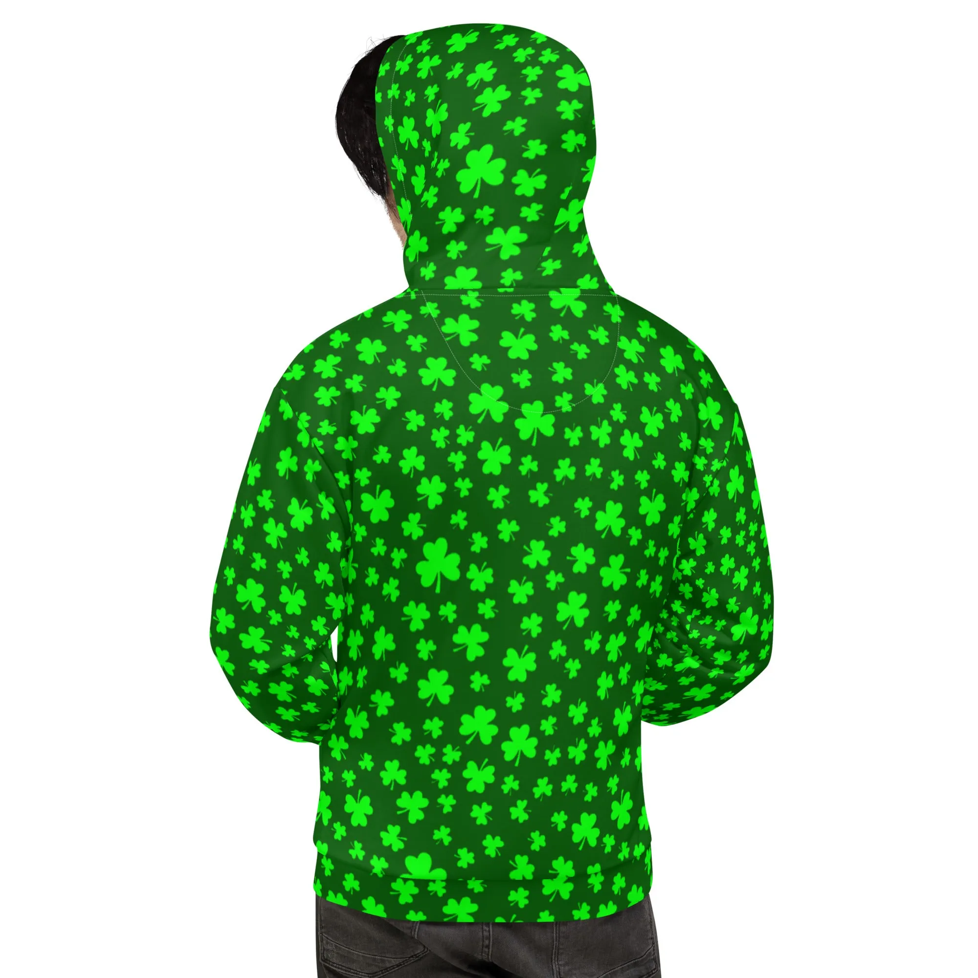 Shamrock Print Unisex Hoodie