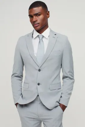 Skinny Single Breasted Suit Jacket