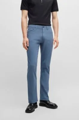 Slim-fit jeans in two-tone stretch denim