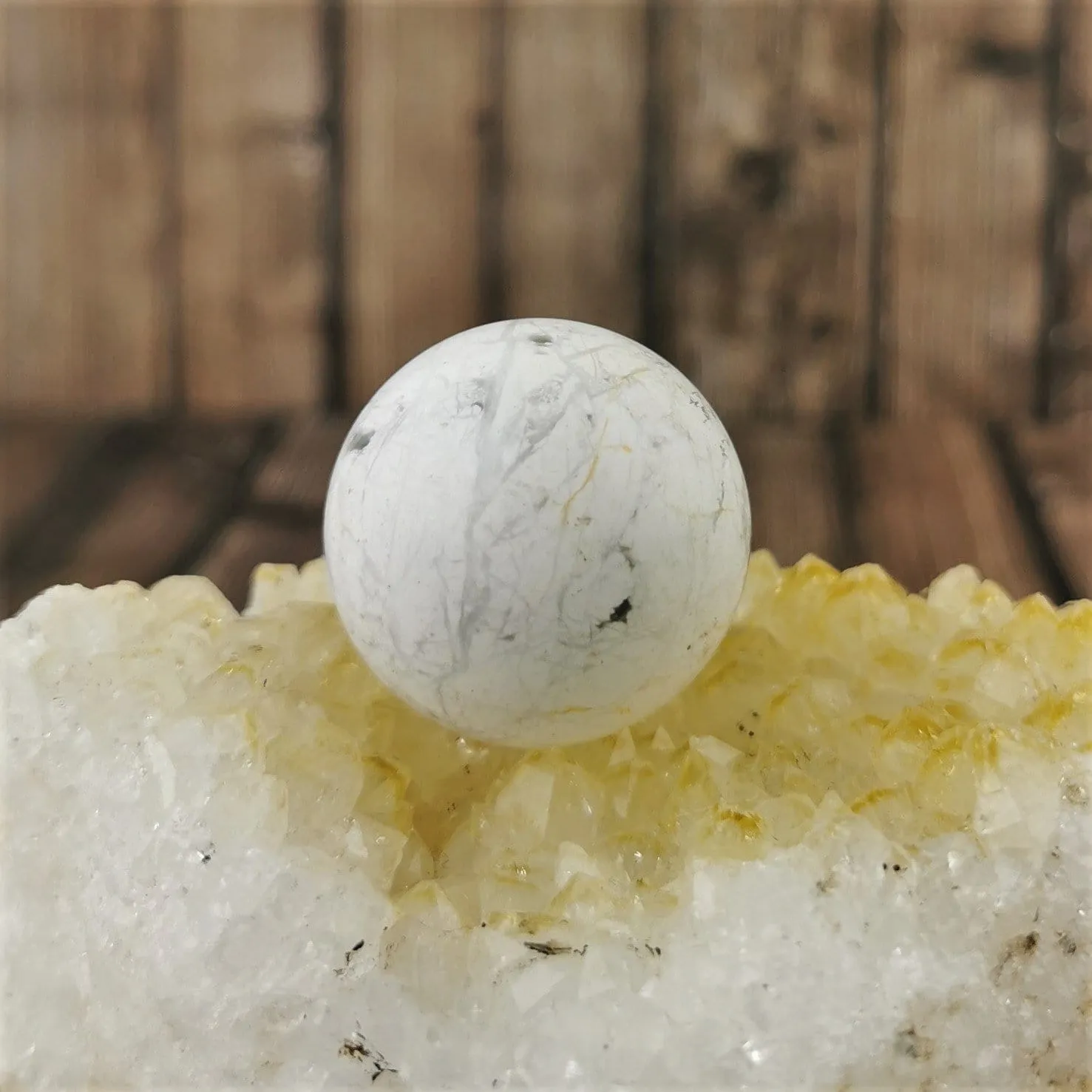 Small White Howlite Spheres