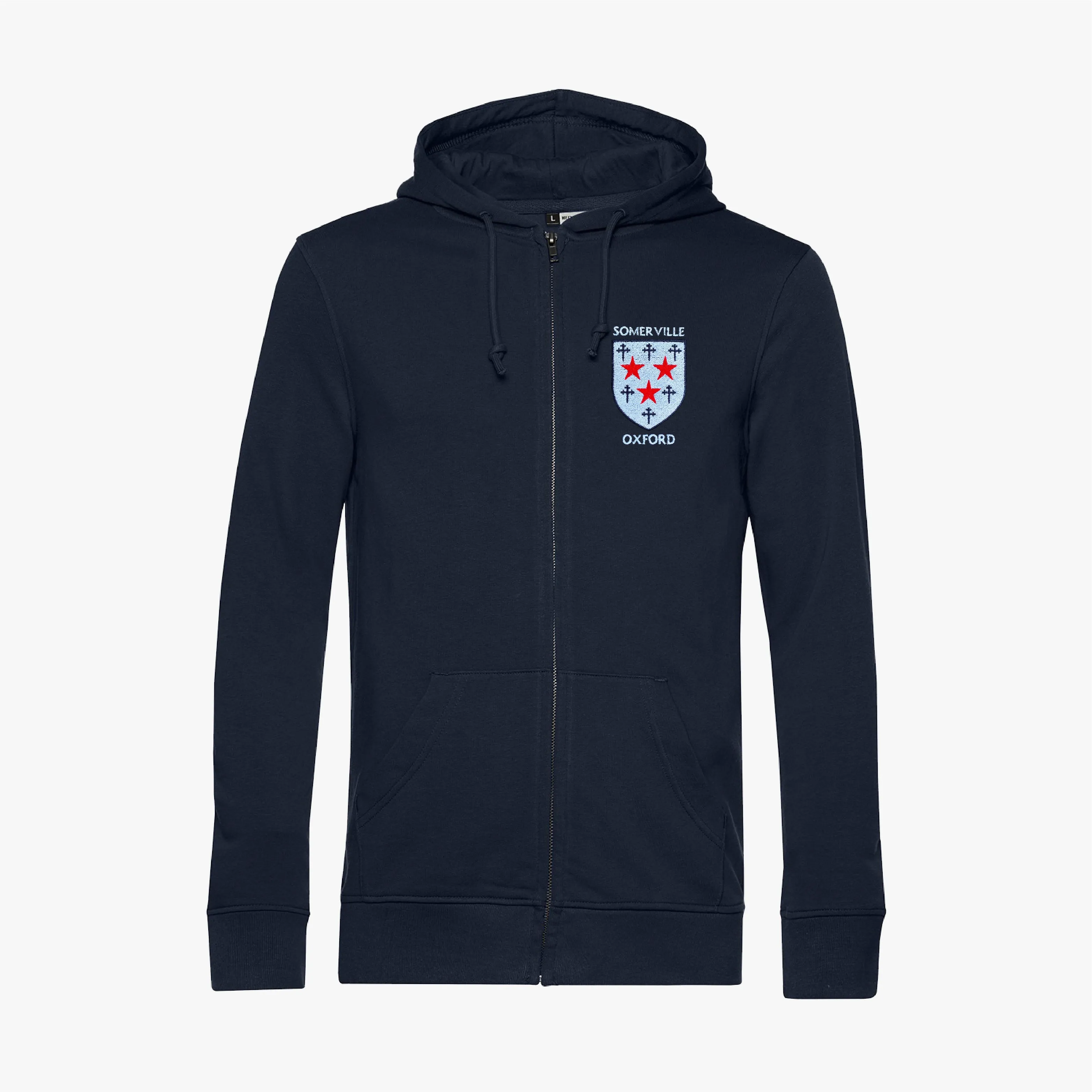 Somerville College Men's Organic Embroidered Zip Hoodie